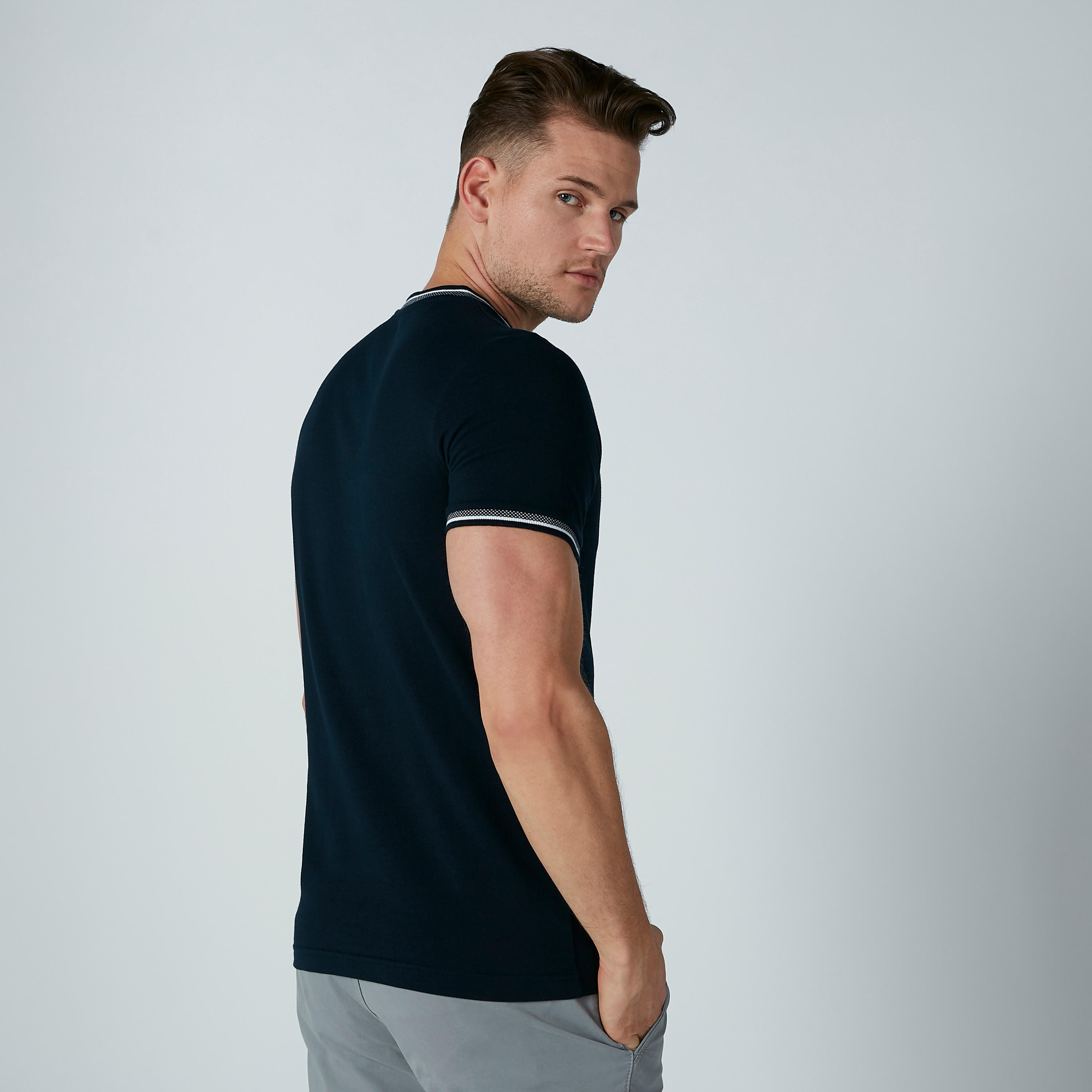 Solid T-shirt with Short Sleeves and Round Neck-men-clothing-tshirtsandpolos-tshirts-image-1