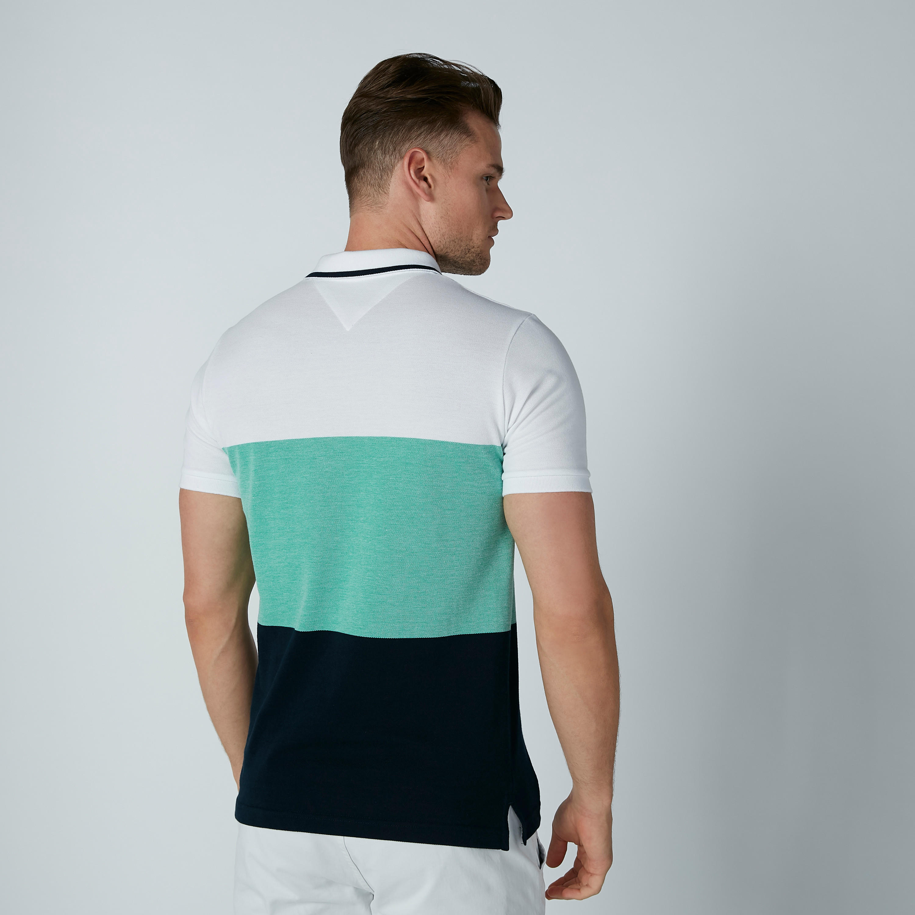 تيشيرت مقلّم بياقة بولو وأكمام قصيرة-men-clothing-tshirtsandpolos-polos-image-4