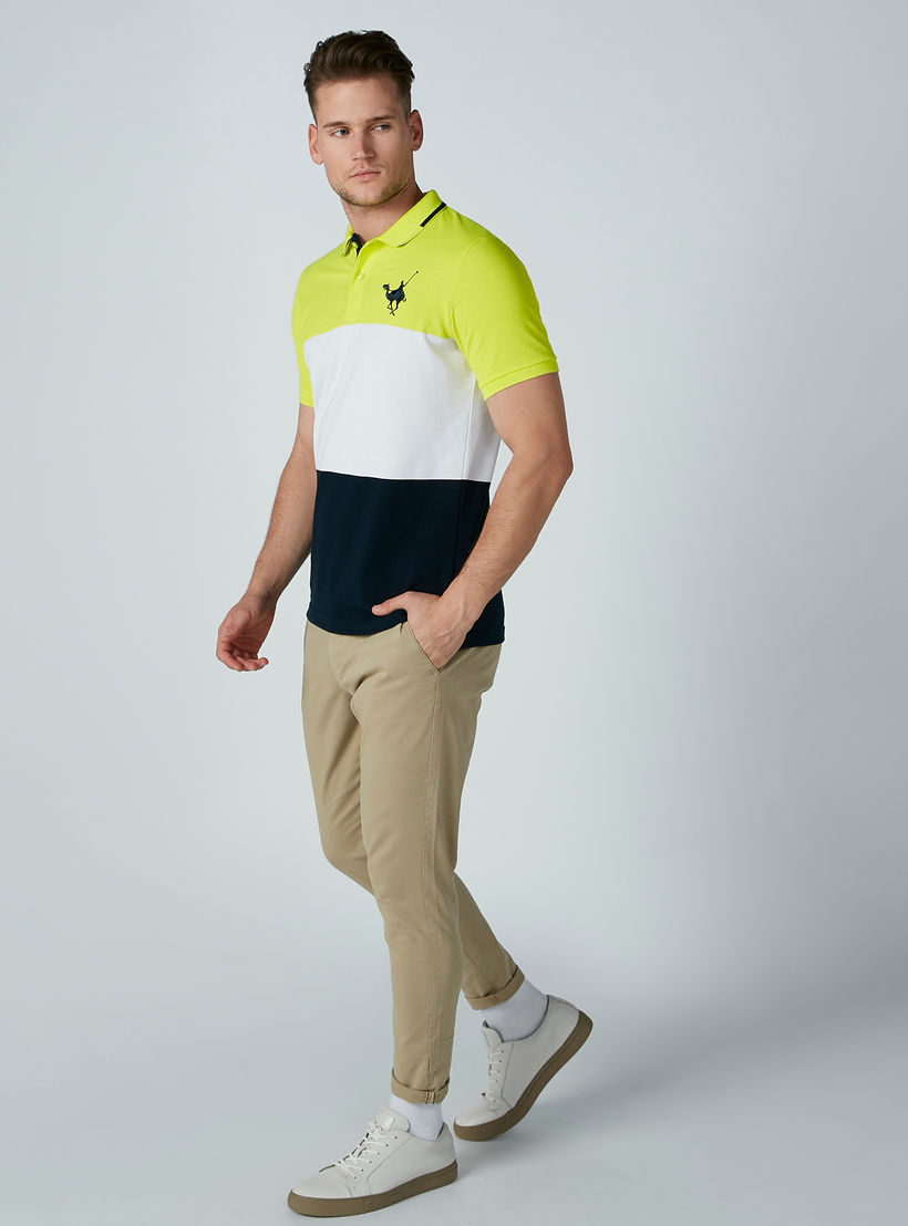 تيشيرت مقلّم بياقة بولو وأكمام قصيرة-men-clothing-tshirtsandpolos-polos-image-1