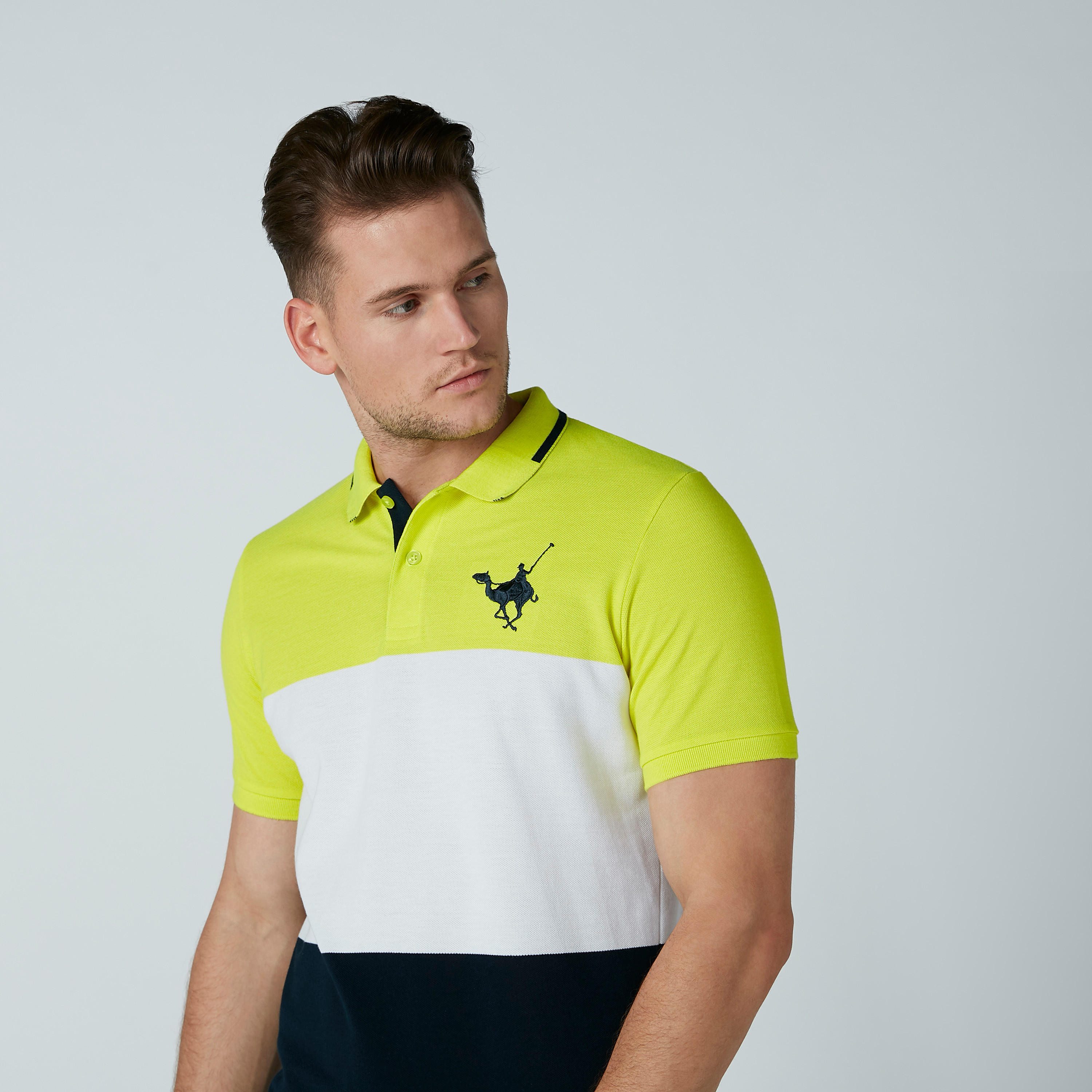تيشيرت مقلّم بياقة بولو وأكمام قصيرة-men-clothing-tshirtsandpolos-polos-image-3