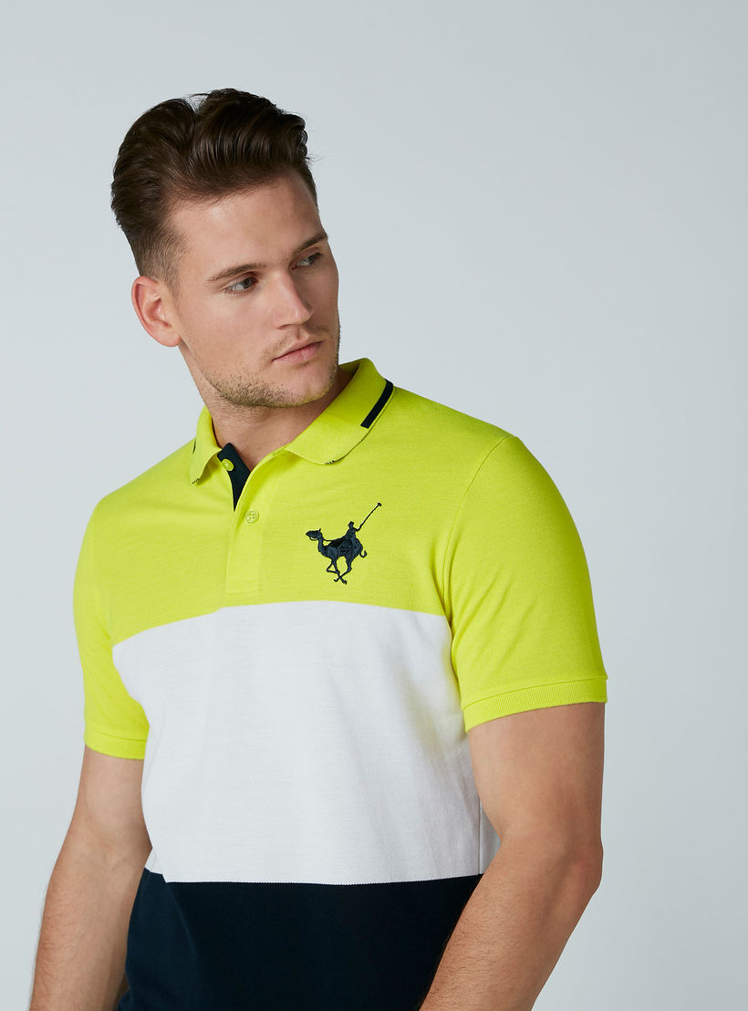 تيشيرت مقلّم بياقة بولو وأكمام قصيرة-men-clothing-tshirtsandpolos-polos-image-3