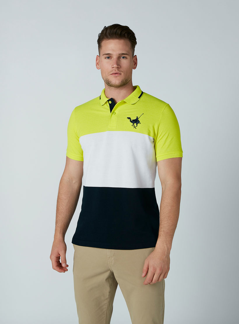 تيشيرت مقلّم بياقة بولو وأكمام قصيرة-men-clothing-tshirtsandpolos-polos-image-5