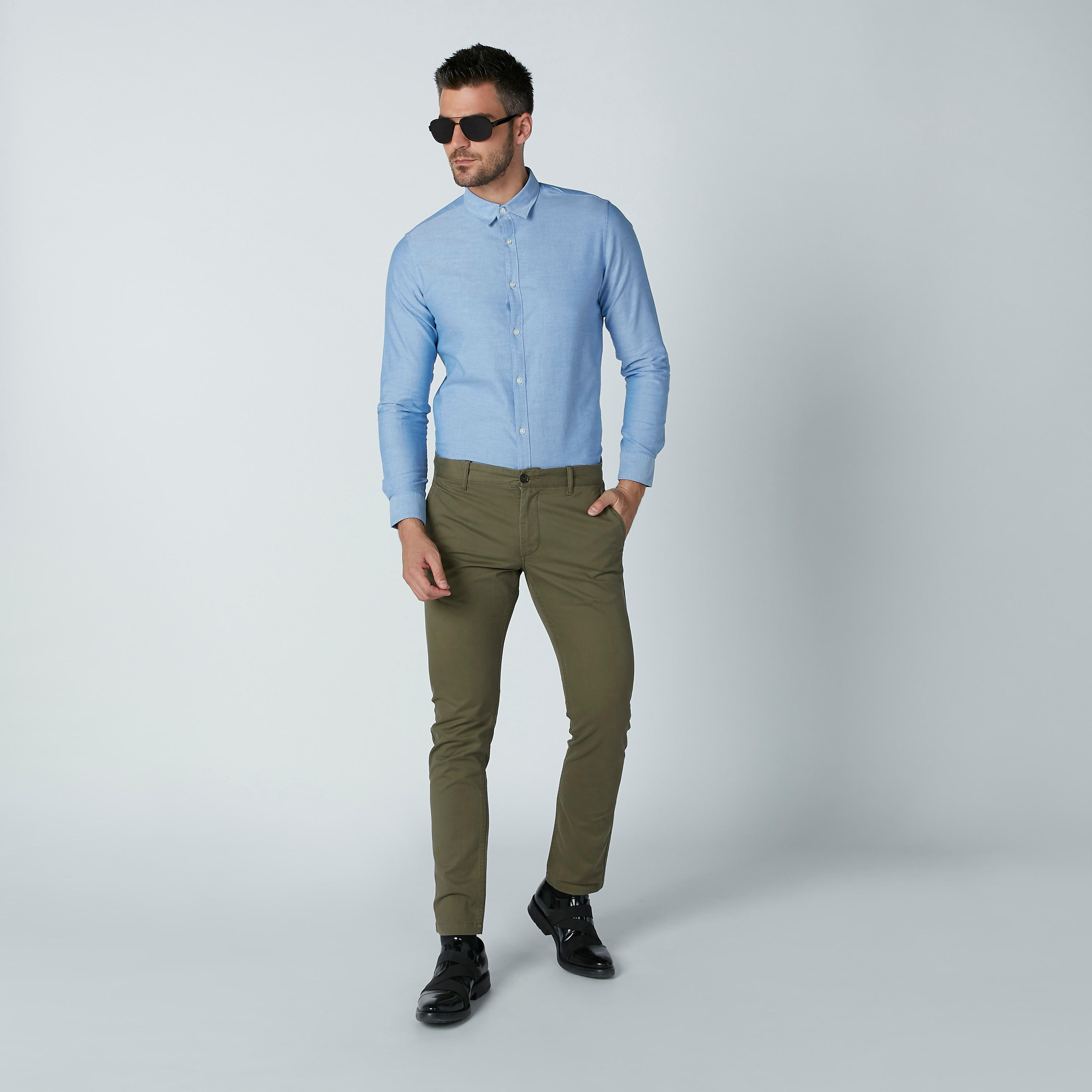 Solid Formal Shirt with Long Sleeves-men-clothing-shirts-image-2