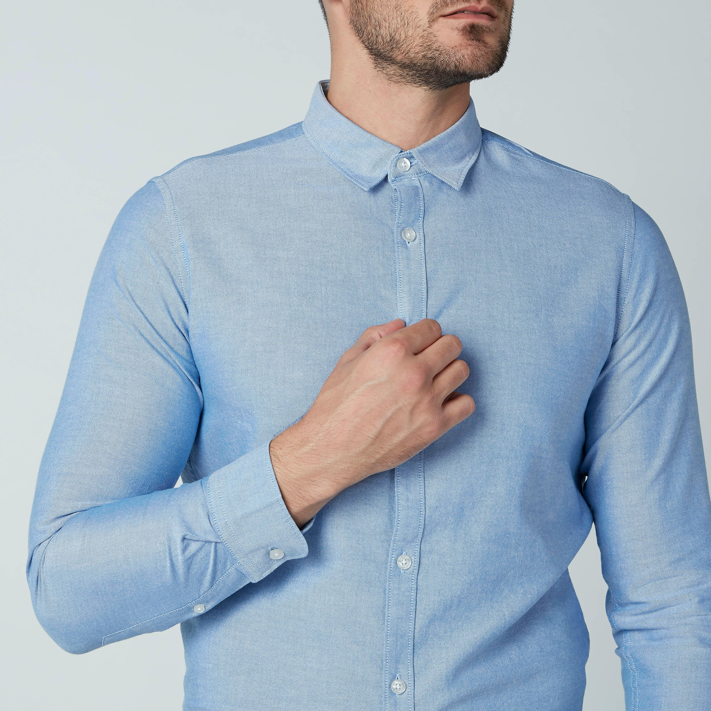 Solid Formal Shirt with Long Sleeves-men-clothing-shirts-image-3