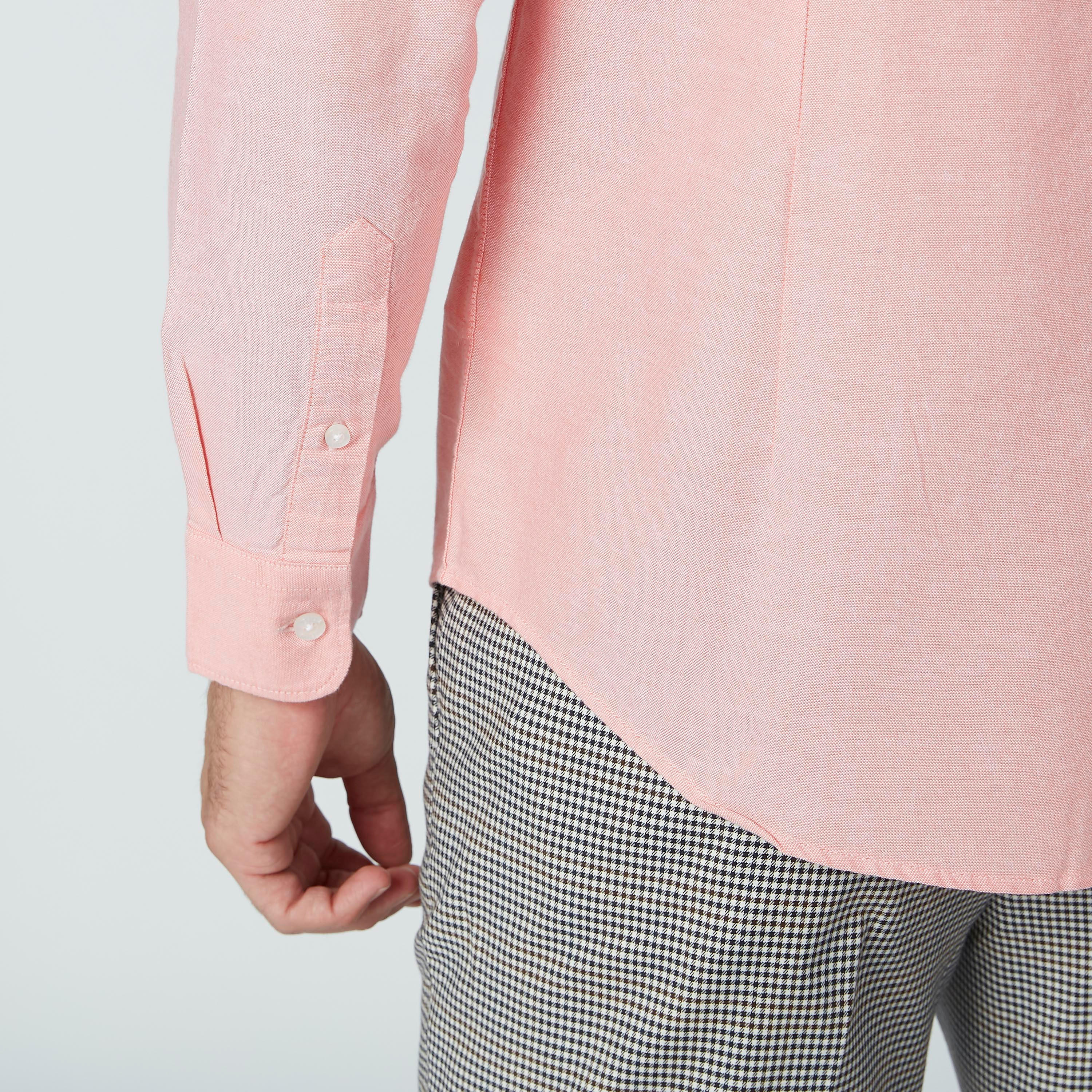 Basic Formal Shirt with Long Sleeves and Curved Hem-men-clothing-shirts-image-4