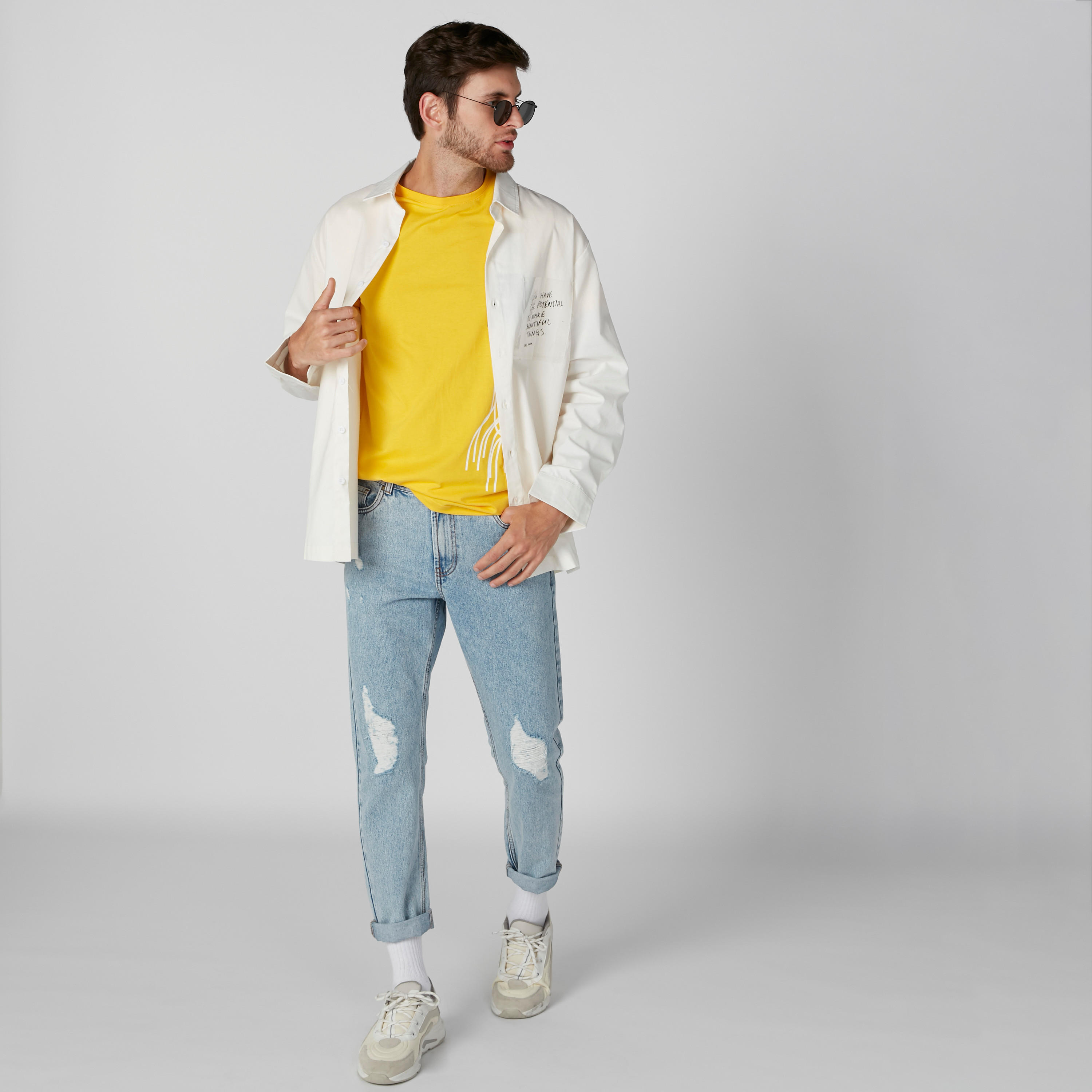 Printed T-Shirt with Round Neck and Short Sleeves-men-clothing-tshirtsandpolos-tshirts-image-1