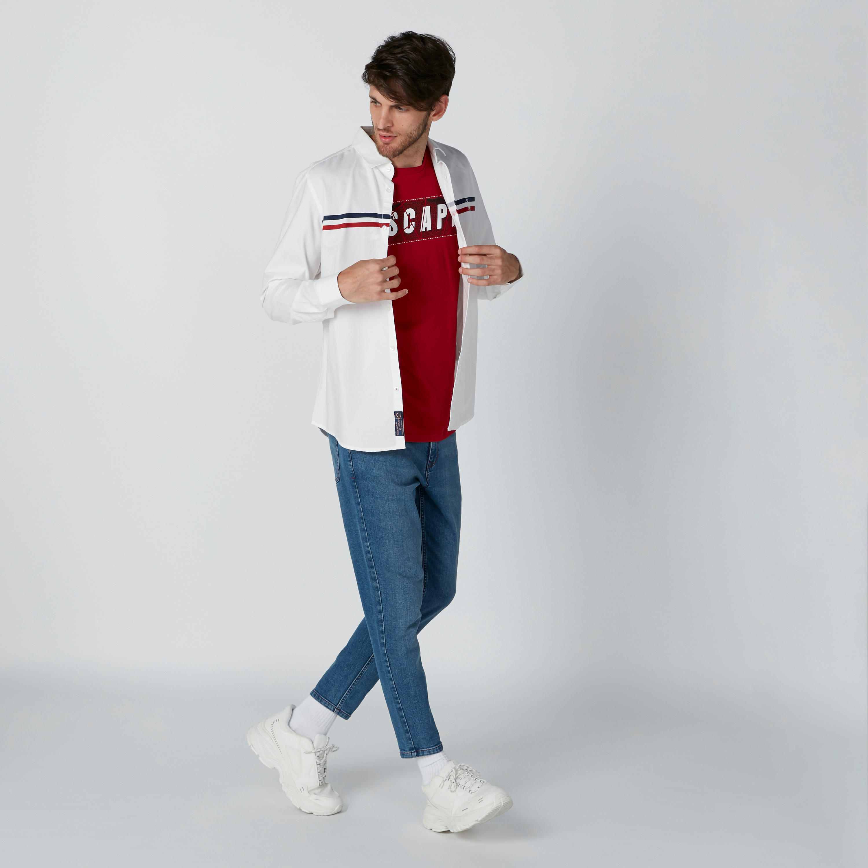 Printed T-Shirt with Short Sleeves-men-clothing-tshirtsandpolos-tshirts-image-1