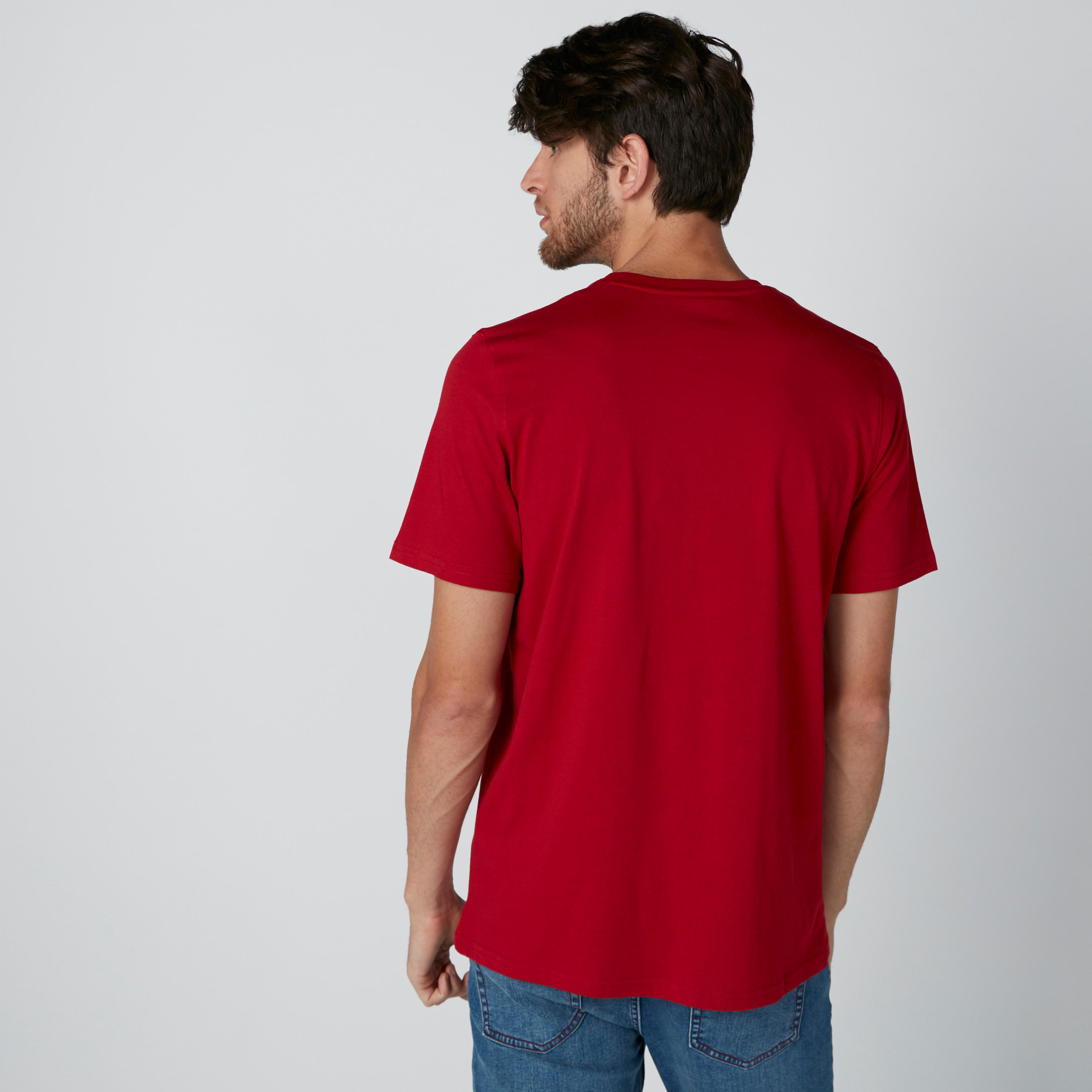 Printed T-Shirt with Short Sleeves-men-clothing-tshirtsandpolos-tshirts-image-2