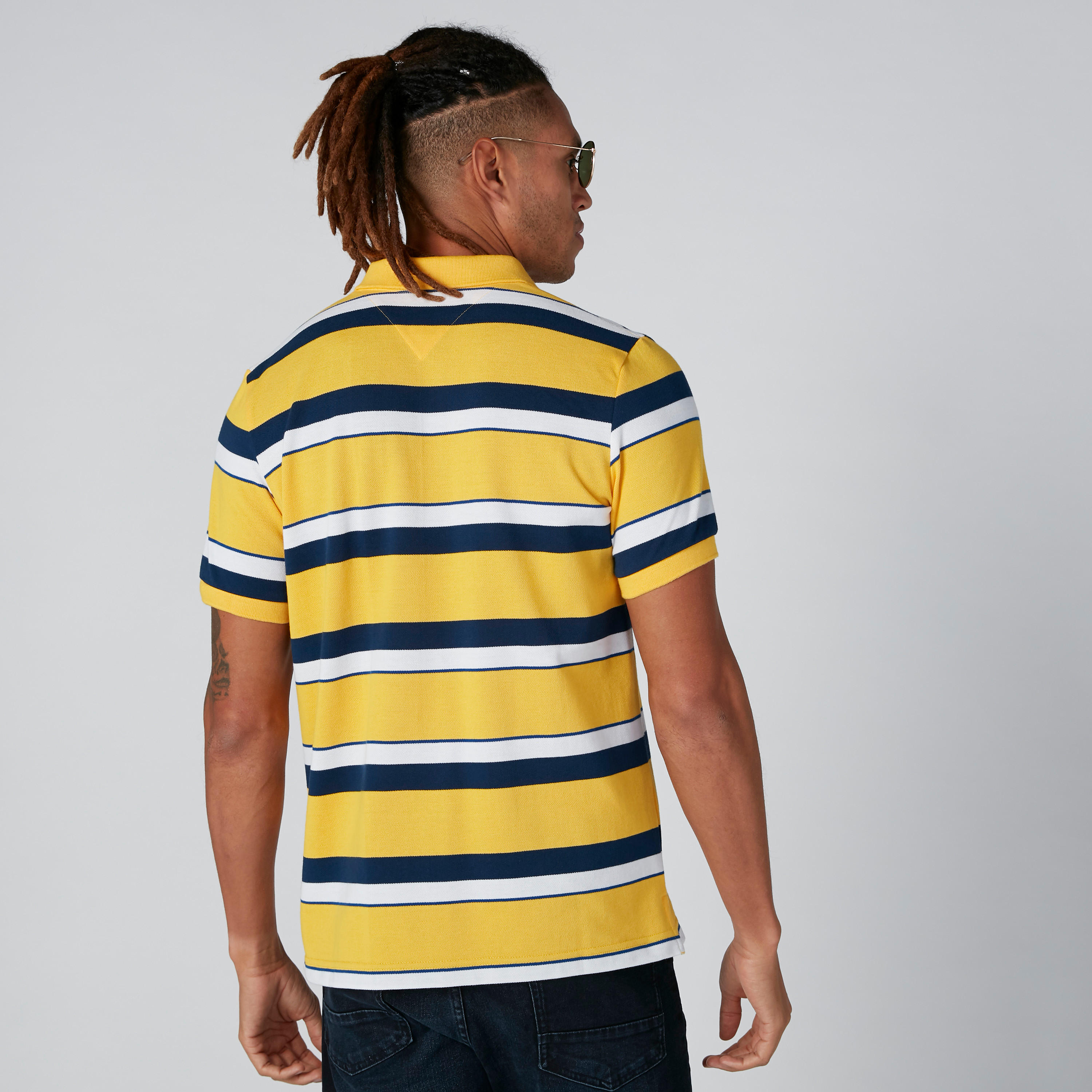 تيشيرت مستدام  مقلّم بياقة بولو-men-clothing-tshirtsandpolos-polos-image-2