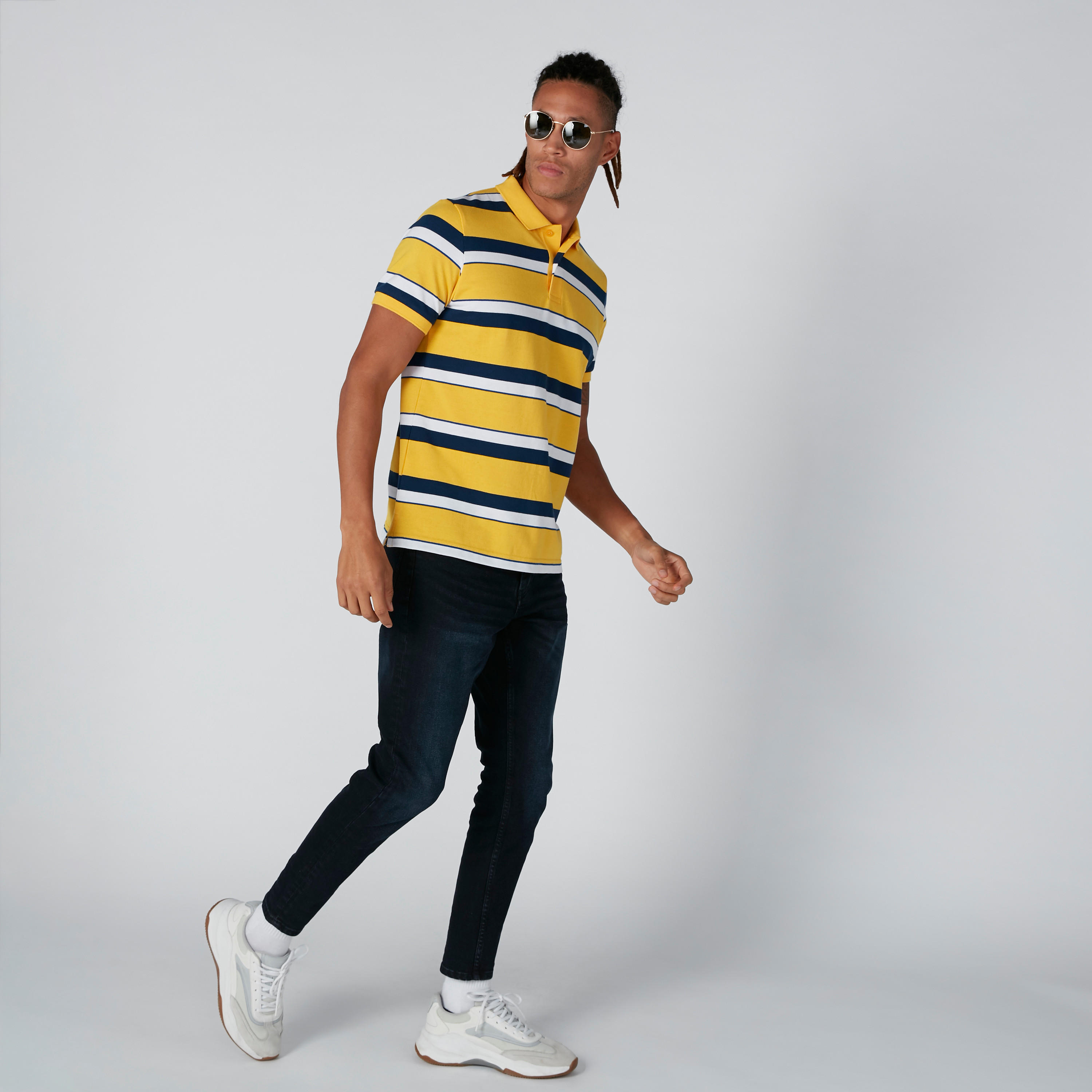 تيشيرت مستدام  مقلّم بياقة بولو-men-clothing-tshirtsandpolos-polos-image-3