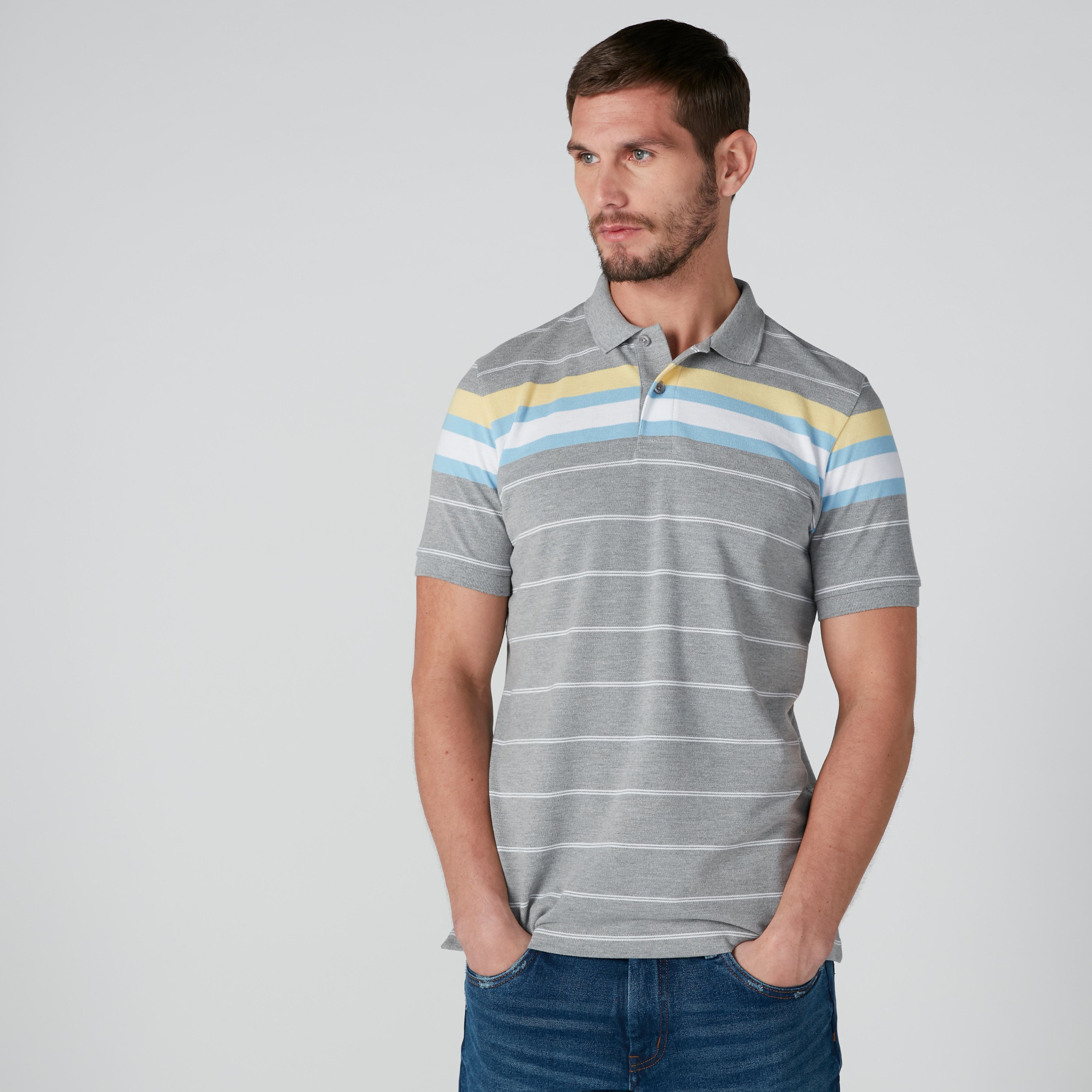 تيشيرت مستدام بولو مقلّم بقصّة عاديّة -men-clothing-tshirtsandpolos-polos-image-3