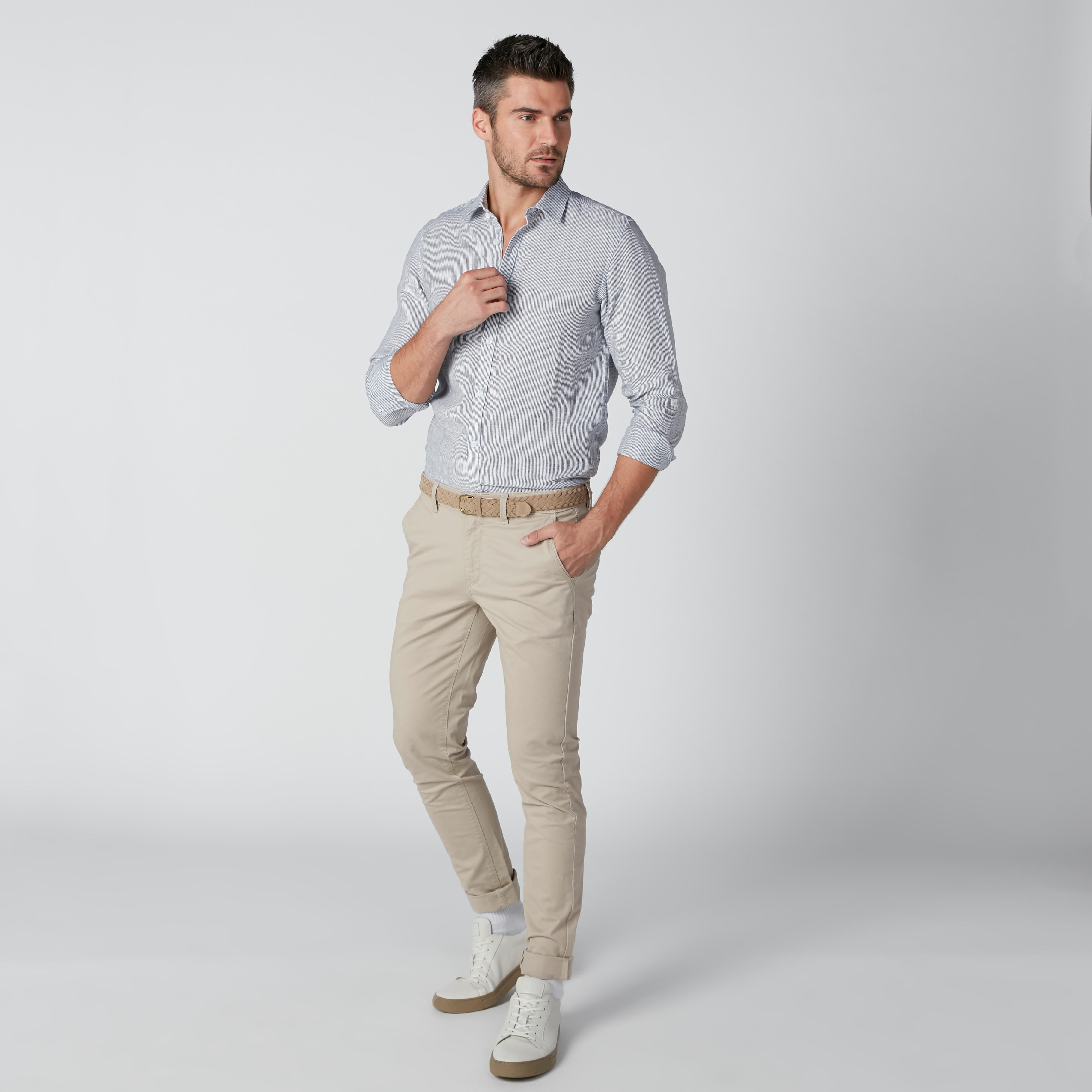 قميص مقلّم بأكمام طويلة وأزرار-men-clothing-shirts-image-1
