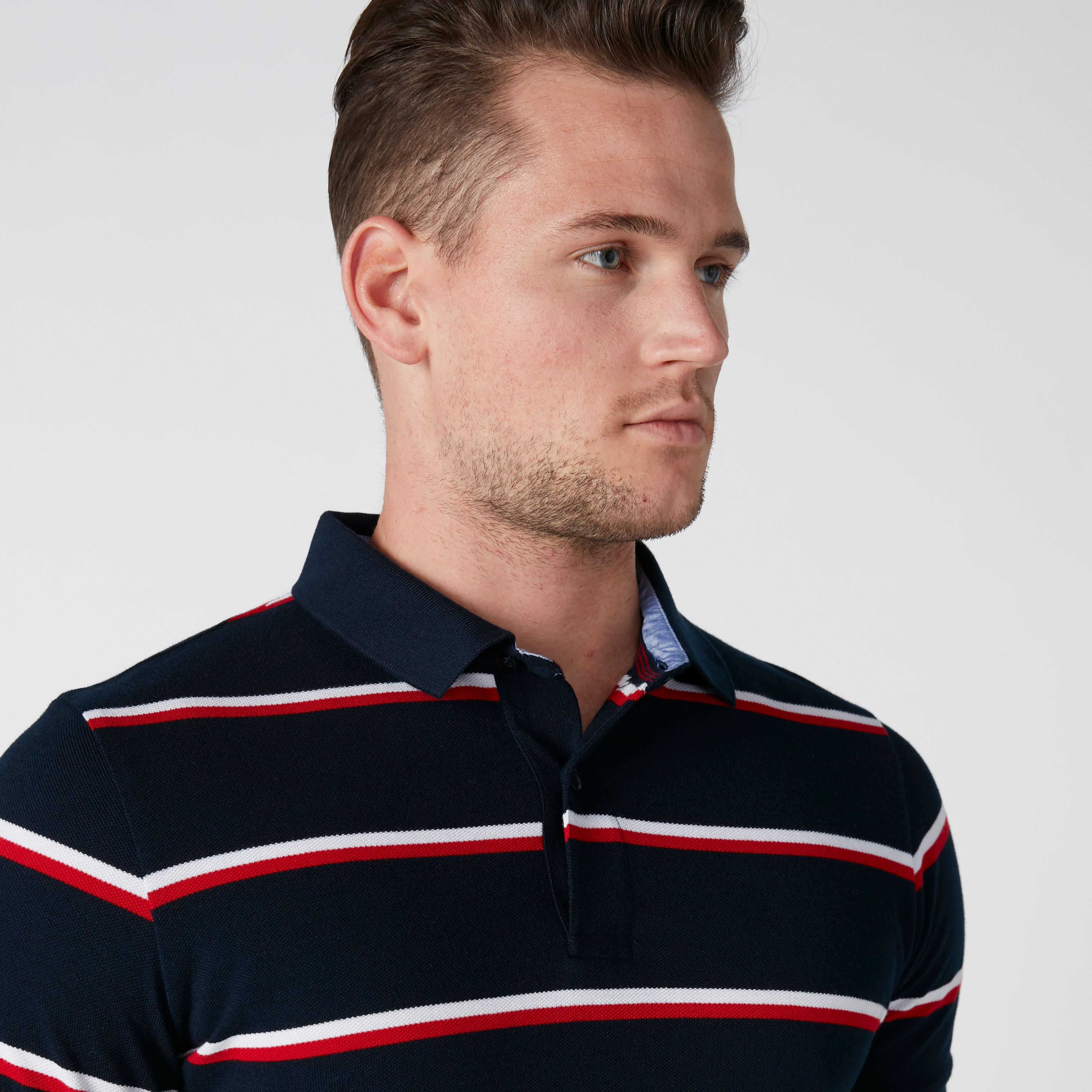 تيشيرت مقلّم بياقة بولو-men-clothing-tshirtsandpolos-polos-image-4