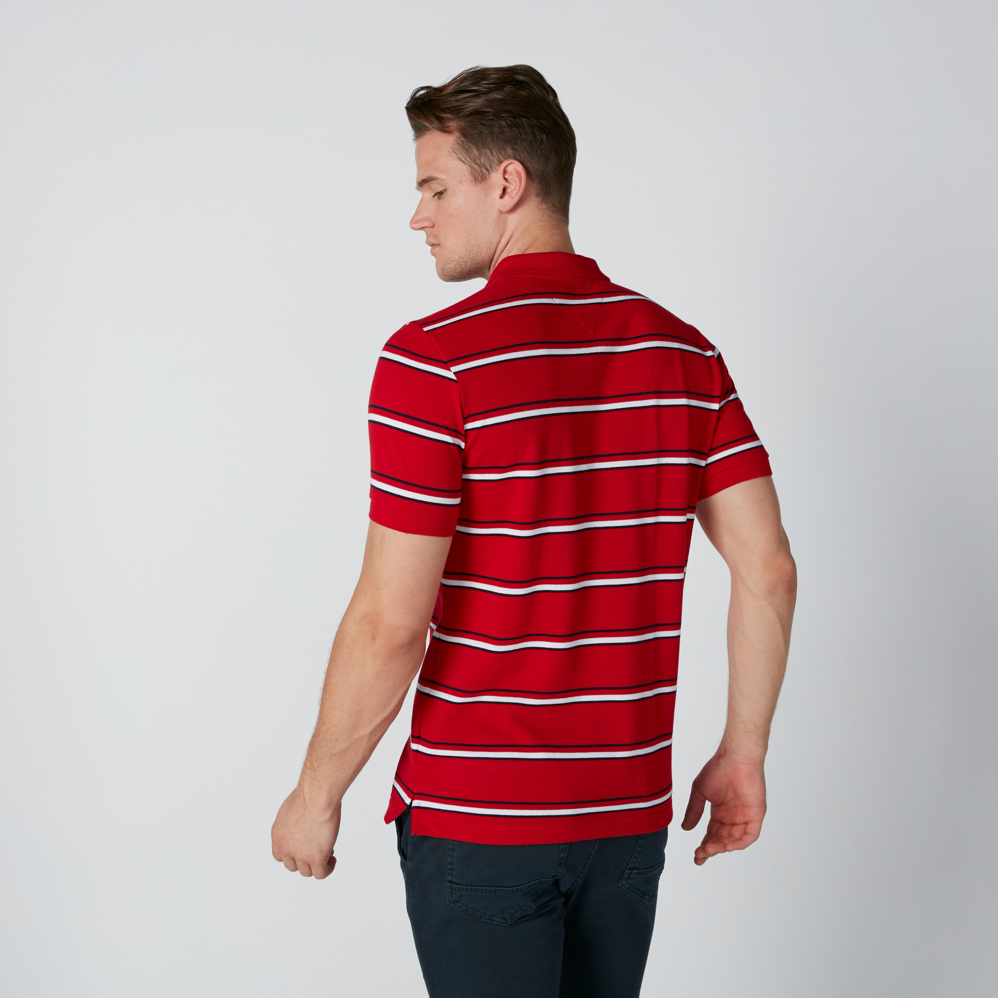 تيشيرت مقلّم بياقة بولو وأكمام قصيرة-men-clothing-tshirtsandpolos-polos-image-2