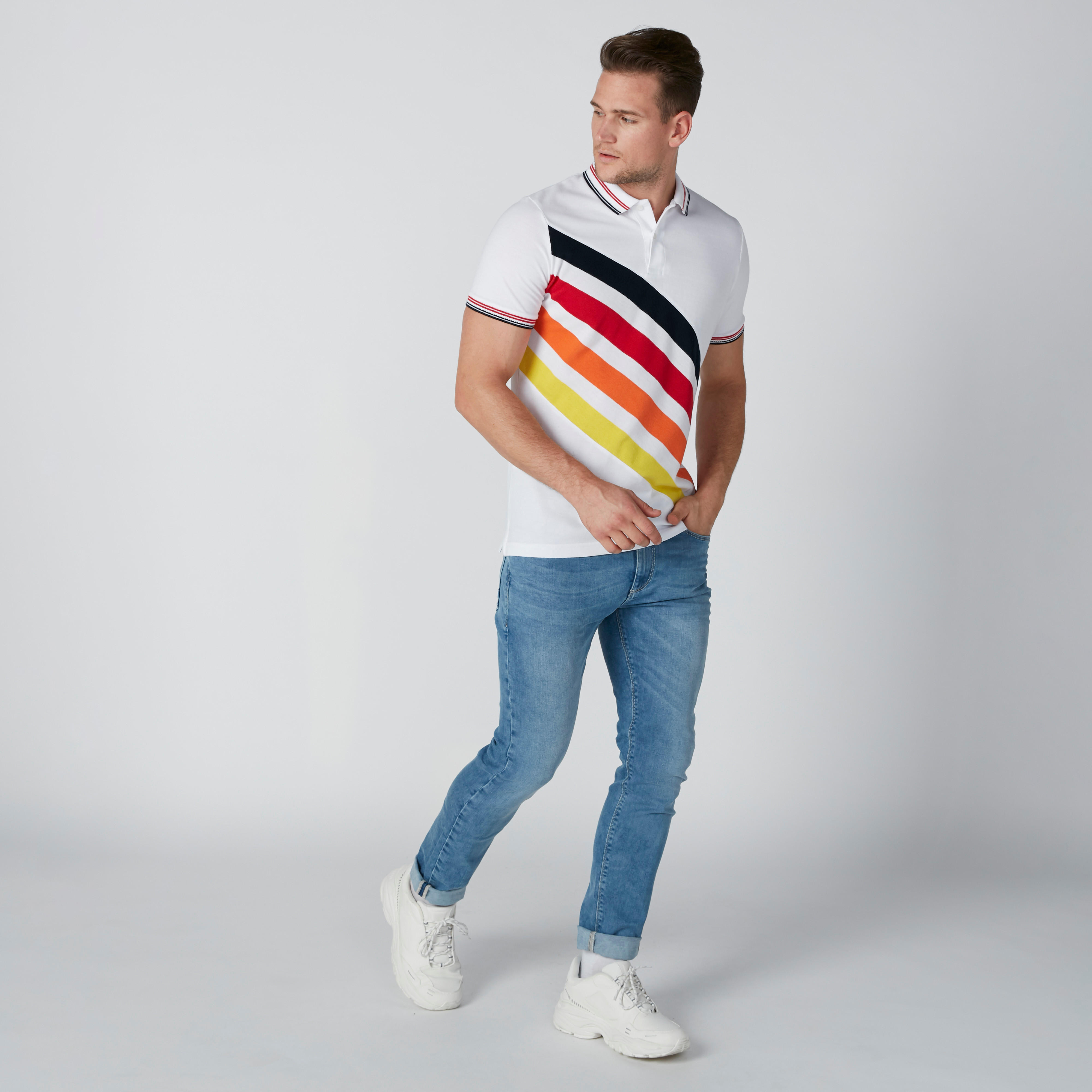 تيشيرت مقلّم بياقة بولو وأكمام قصيرة-men-clothing-tshirtsandpolos-polos-image-3