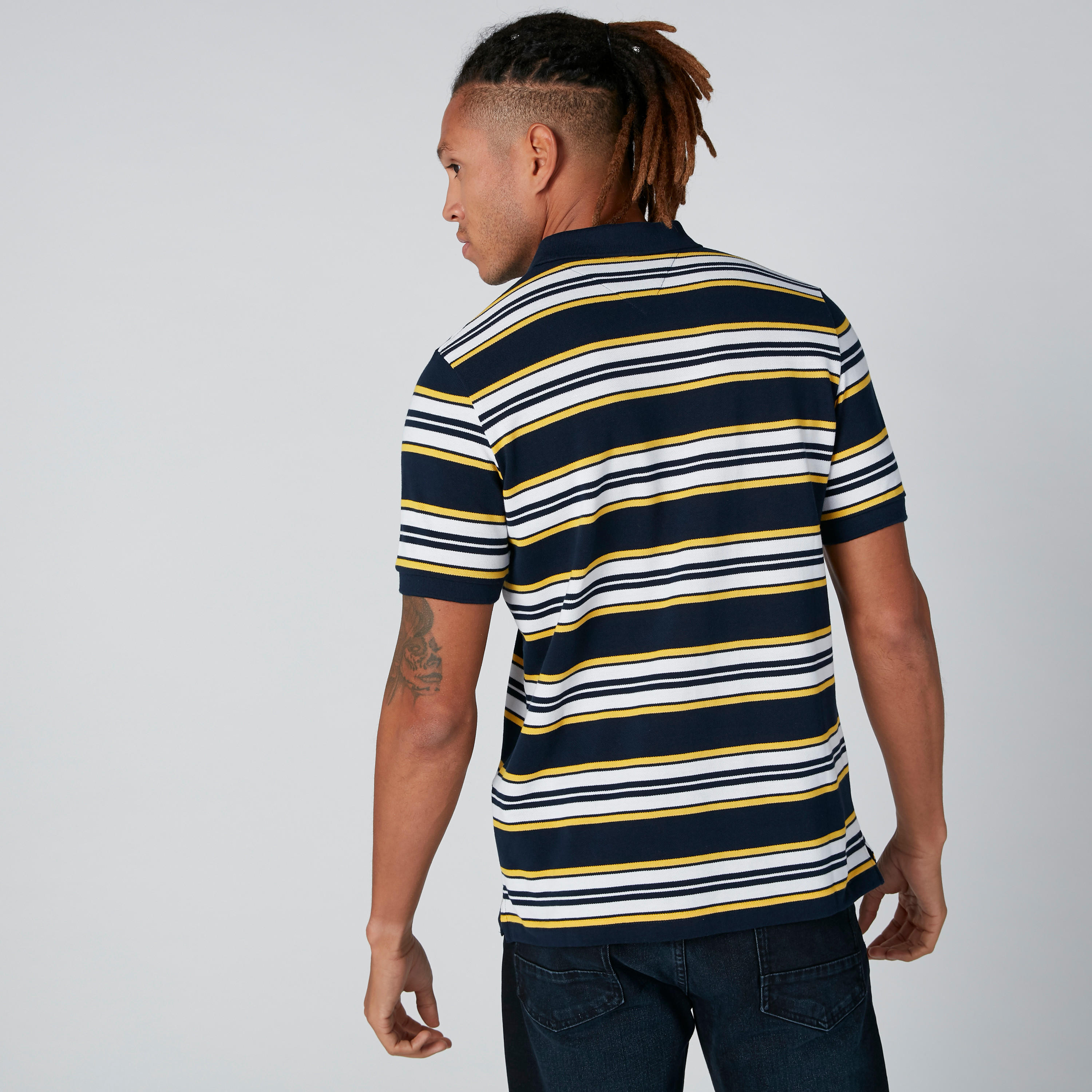 تيشيرت مقلّم بياقة بولو-men-clothing-tshirtsandpolos-polos-image-2