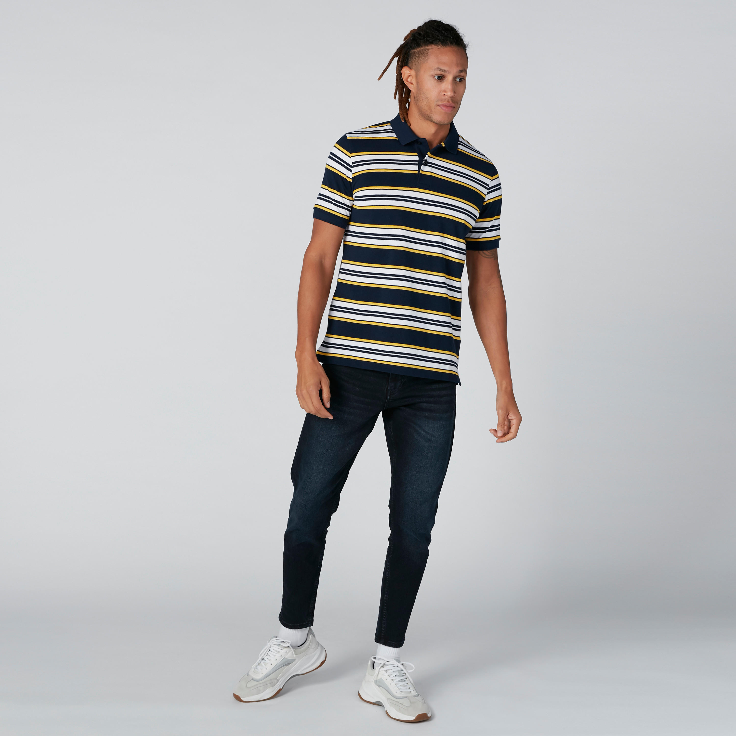 تيشيرت مقلّم بياقة بولو-men-clothing-tshirtsandpolos-polos-image-3