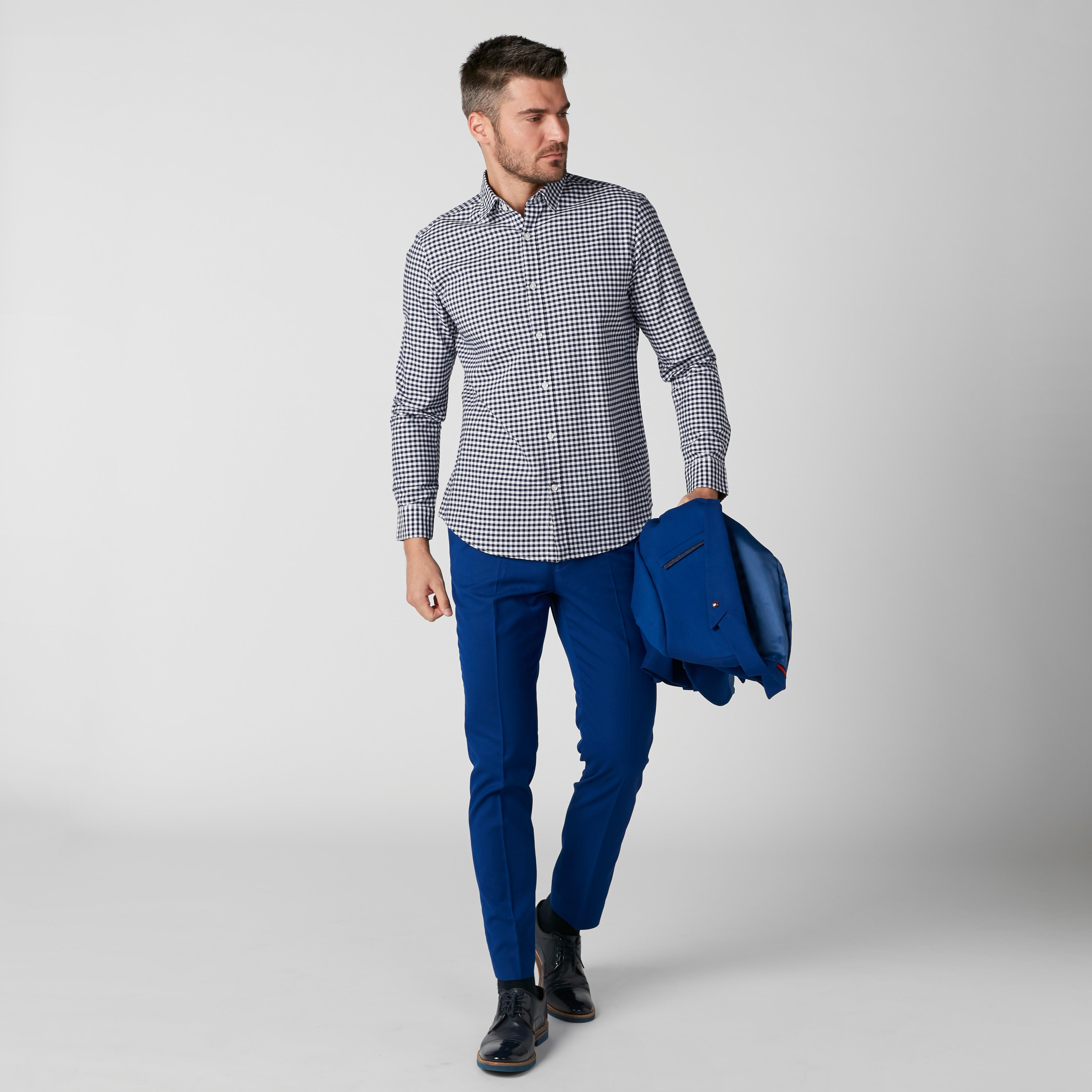 قميص كاروهات بأكمام طويلة وأزرار-men-clothing-shirts-image-1