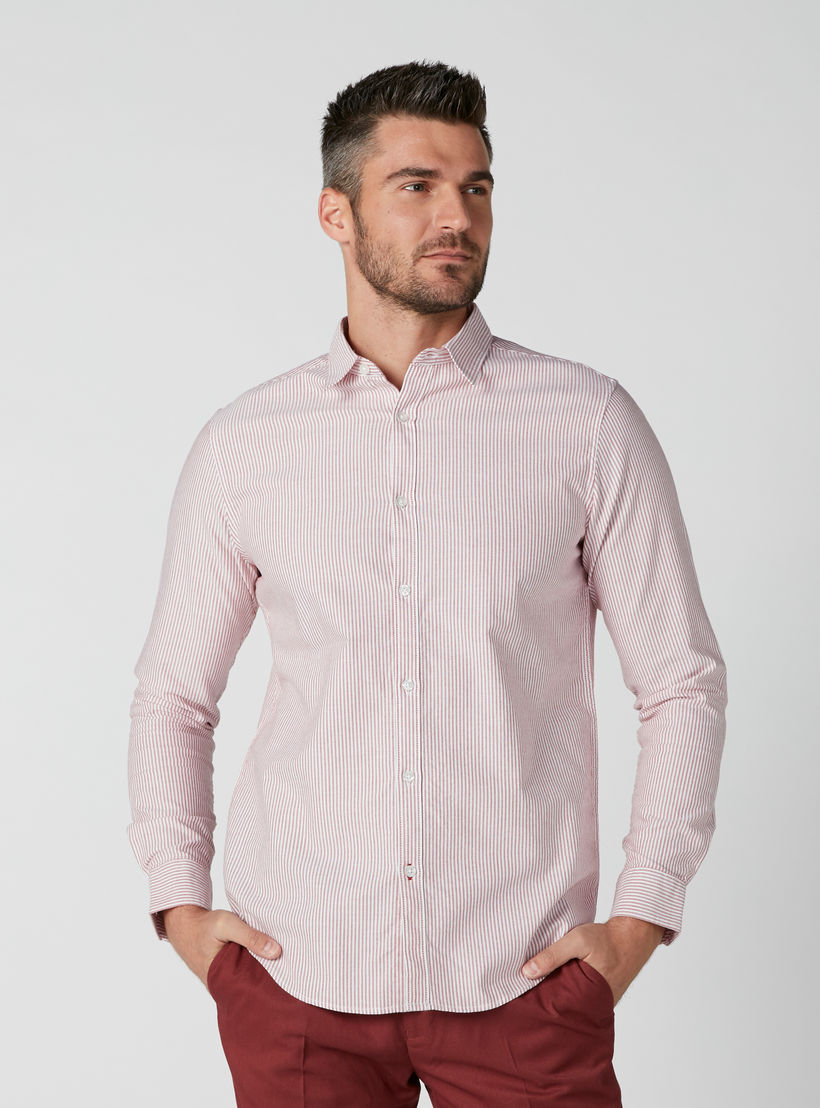 قميص مقلّم بأكمام طويلة وأزرار-men-clothing-shirts-image-2