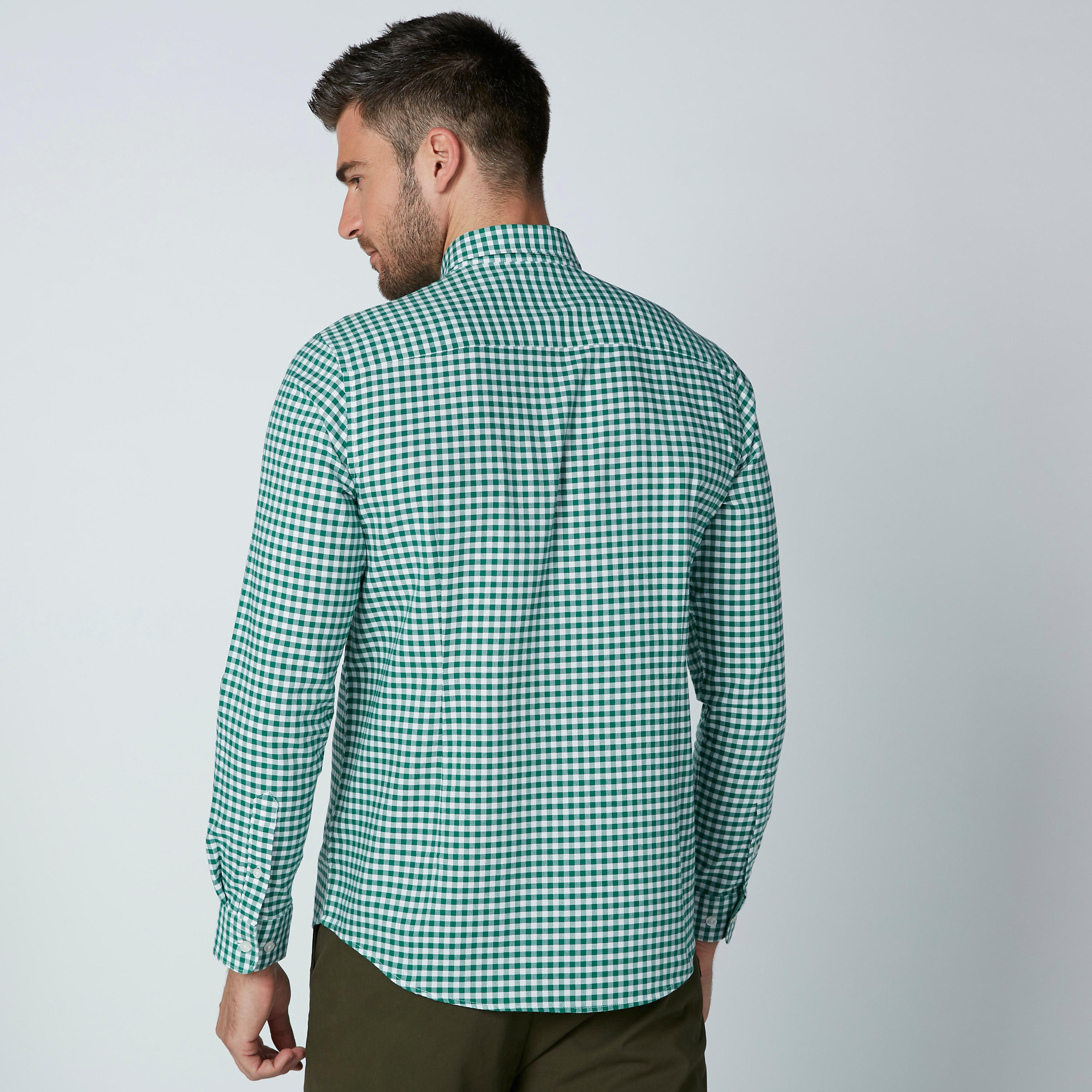 قميص رسمي كاروهات بأكمام طويلة وحوّاف منحنية-men-clothing-shirts-image-4
