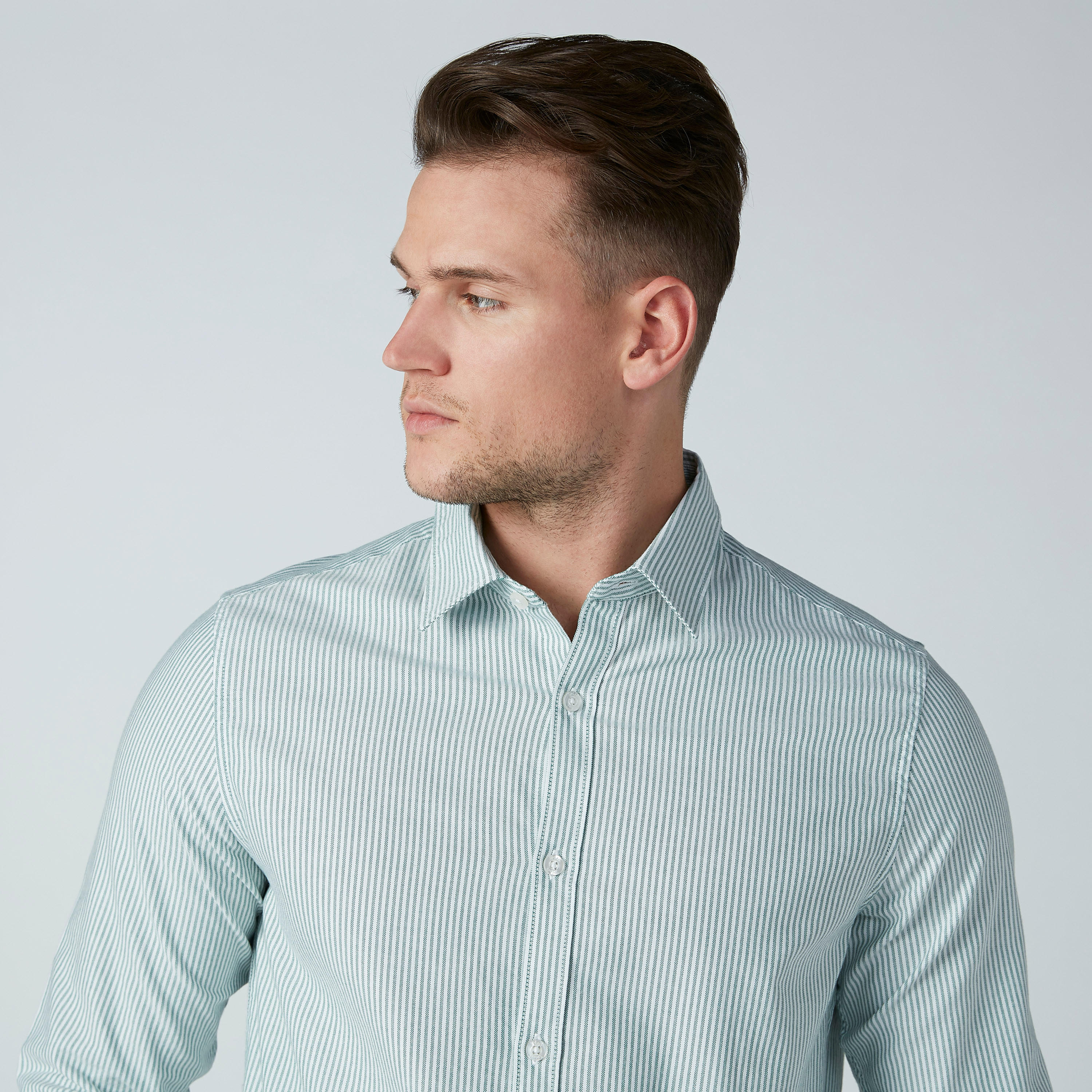 Long Sleeved Shirt with Stripes and Complete Placket-men-clothing-shirts-image-2