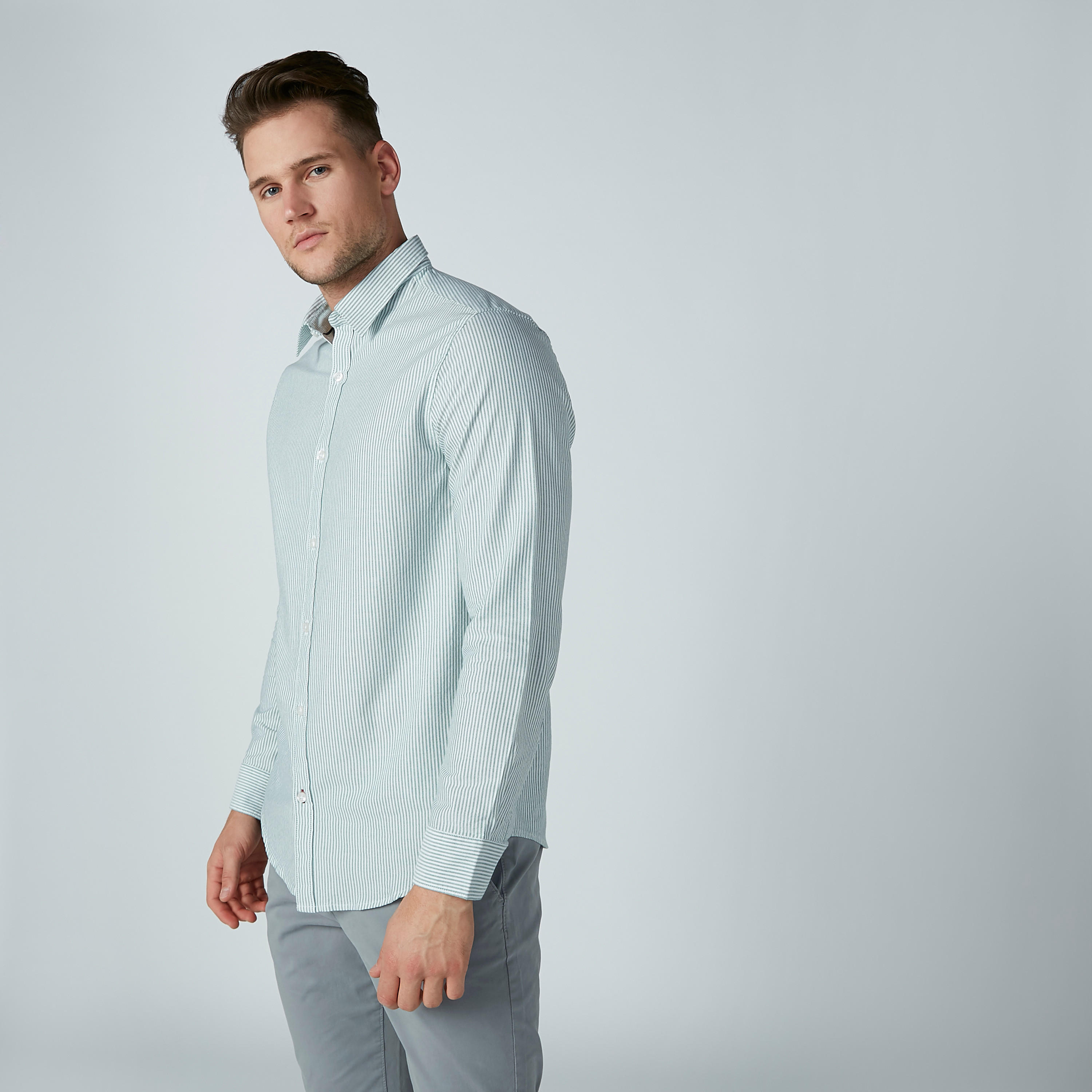 Long Sleeved Shirt with Stripes and Complete Placket-men-clothing-shirts-image-5