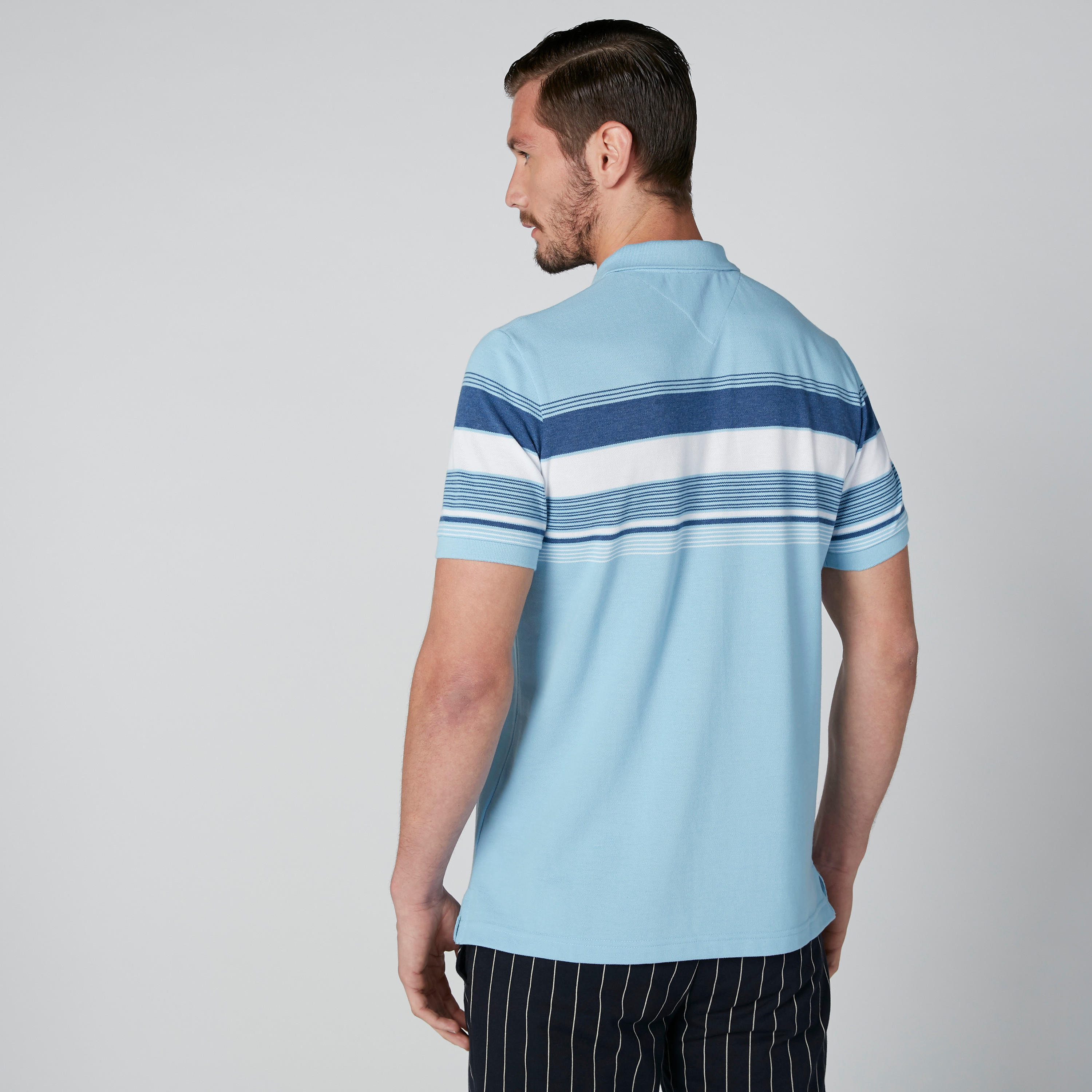 تيشيرت مستدام بولو سليم فيت مقلّم -men-clothing-tshirtsandpolos-polos-image-7