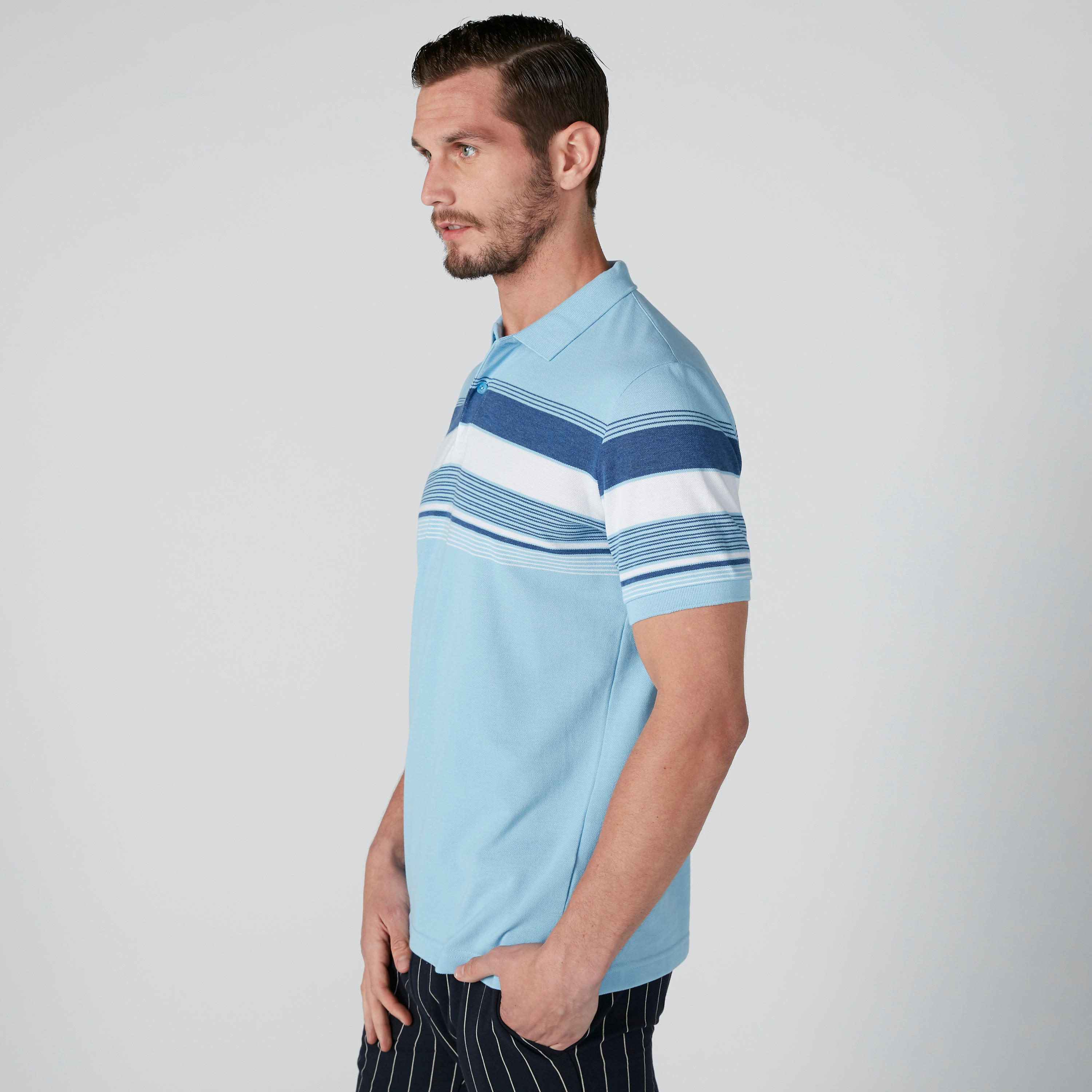 تيشيرت مستدام بولو سليم فيت مقلّم -men-clothing-tshirtsandpolos-polos-image-9