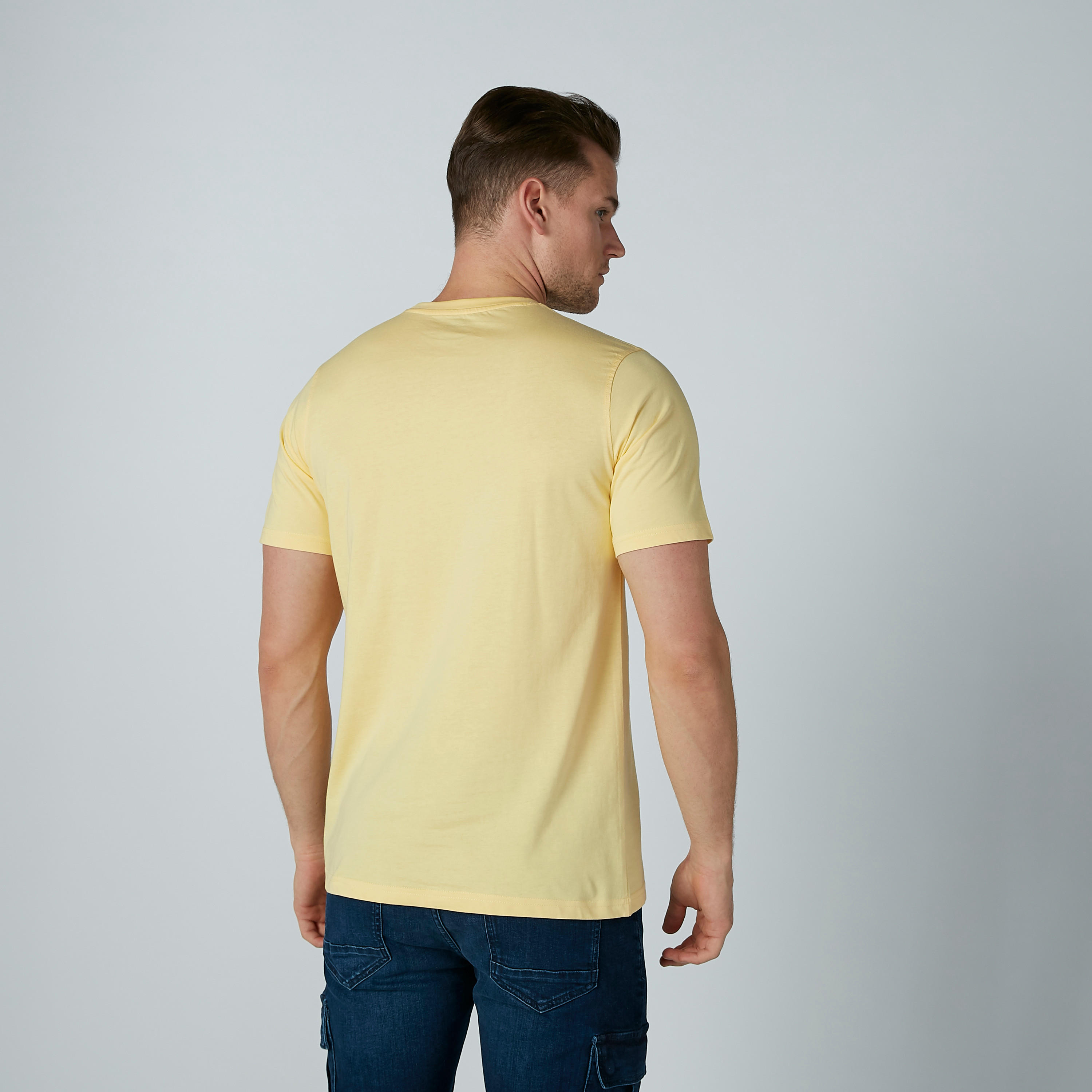 Basic T-Shirt with Short Sleeves and Round Neck-men-clothing-tshirtsandpolos-tshirts-image-4