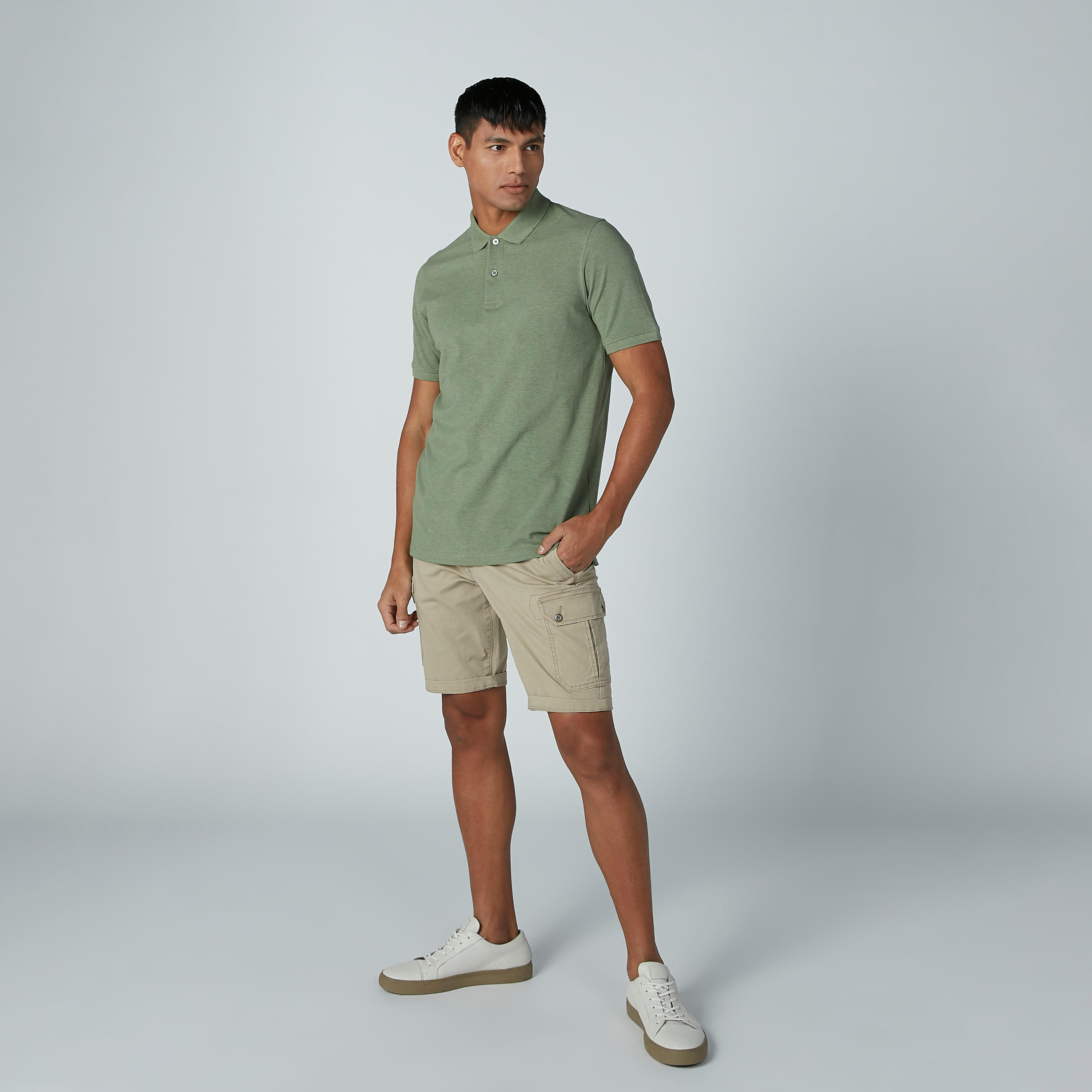 تيشيرت سادة بياقة بولو وأكمام قصيرة-men-clothing-tshirtsandpolos-polos-image-2