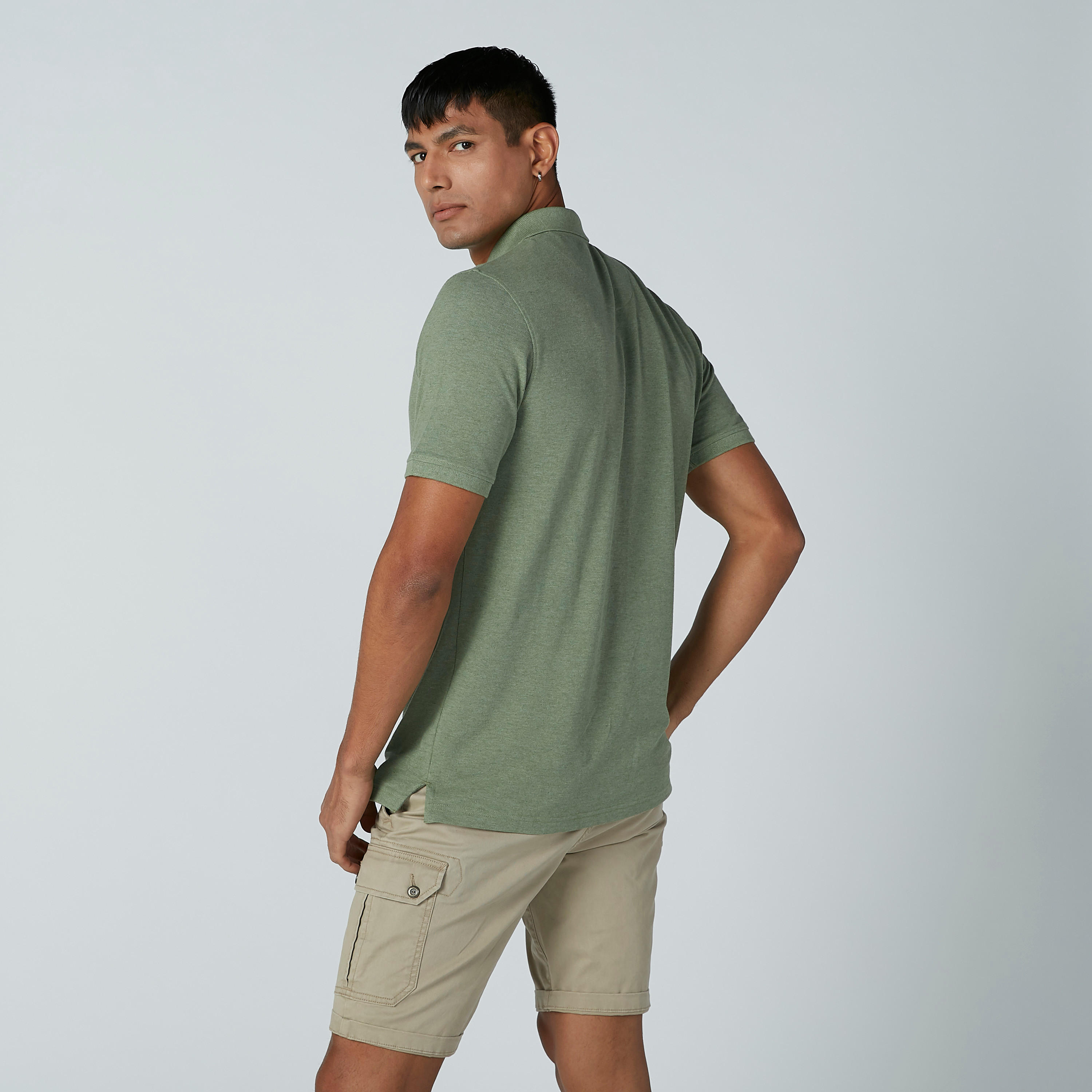تيشيرت سادة بياقة بولو وأكمام قصيرة-men-clothing-tshirtsandpolos-polos-image-3