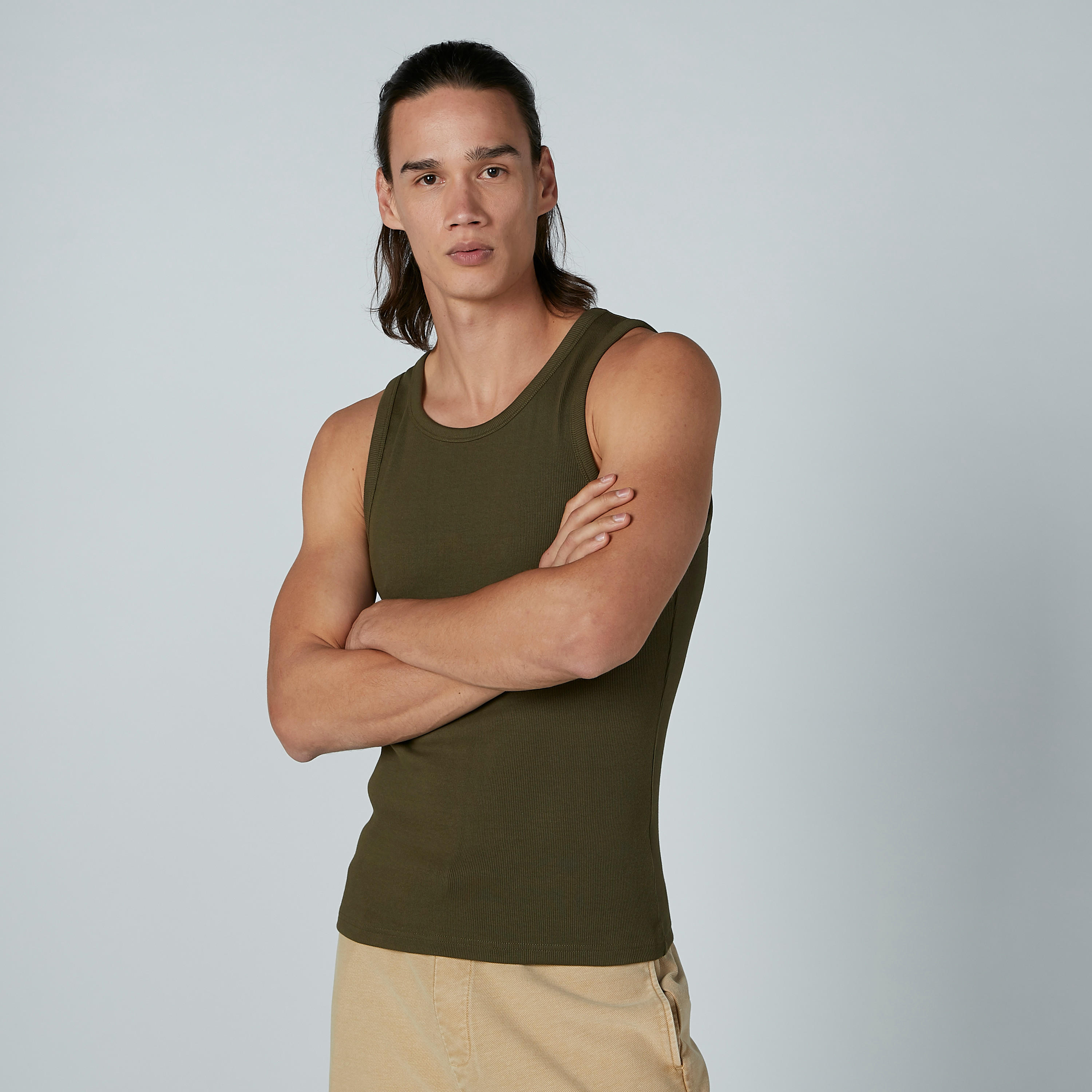 Textured Vest with Scoop Neck-men-clothing-tshirtsandpolos-tshirts-image-3