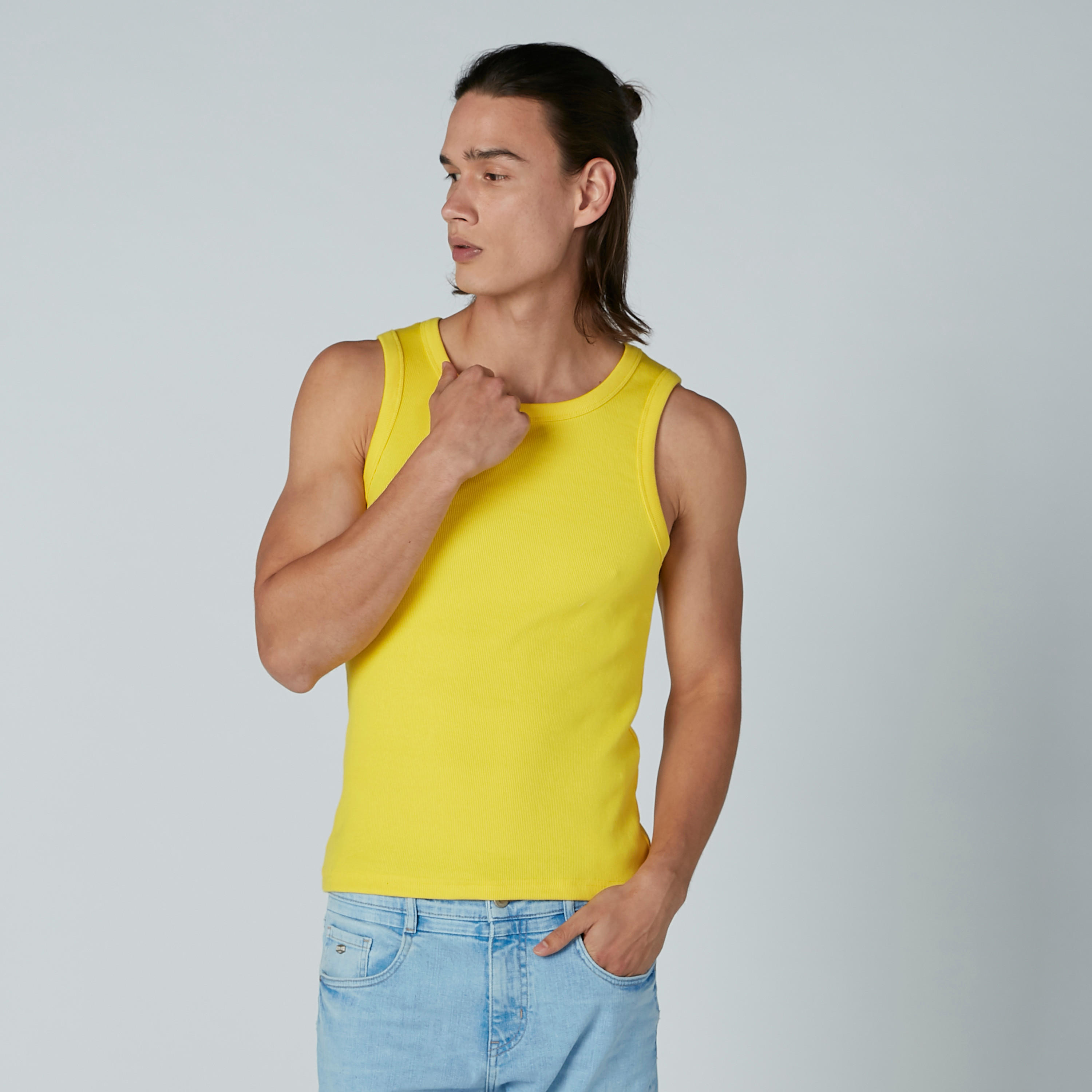 Ribbed Sleeveless T-shirt with Scoop Neck-men-clothing-tshirtsandpolos-tshirts-image-1