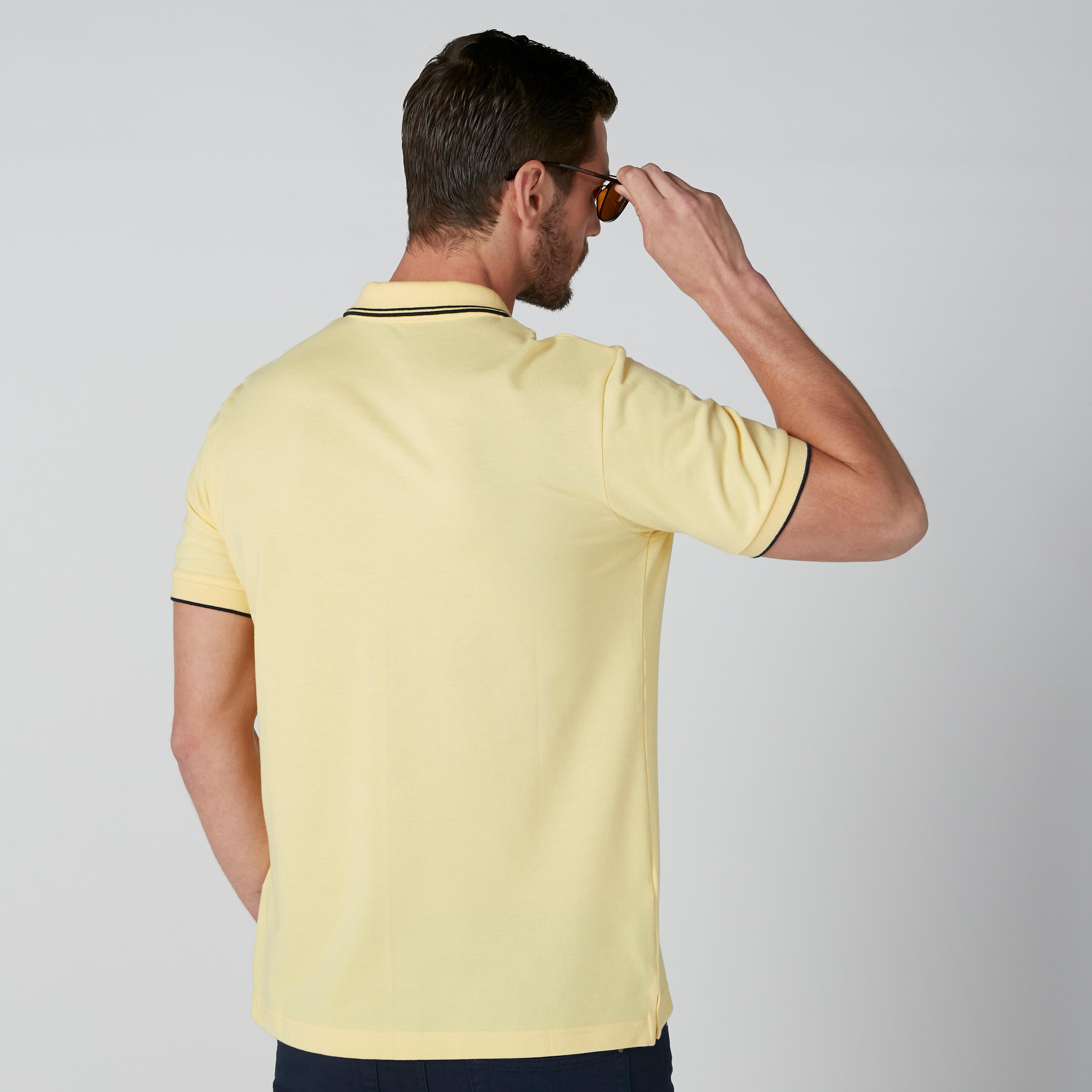 Polo Neck T-Shirt with Short Sleeves-men-clothing-tshirtsandpolos-polos-image-2