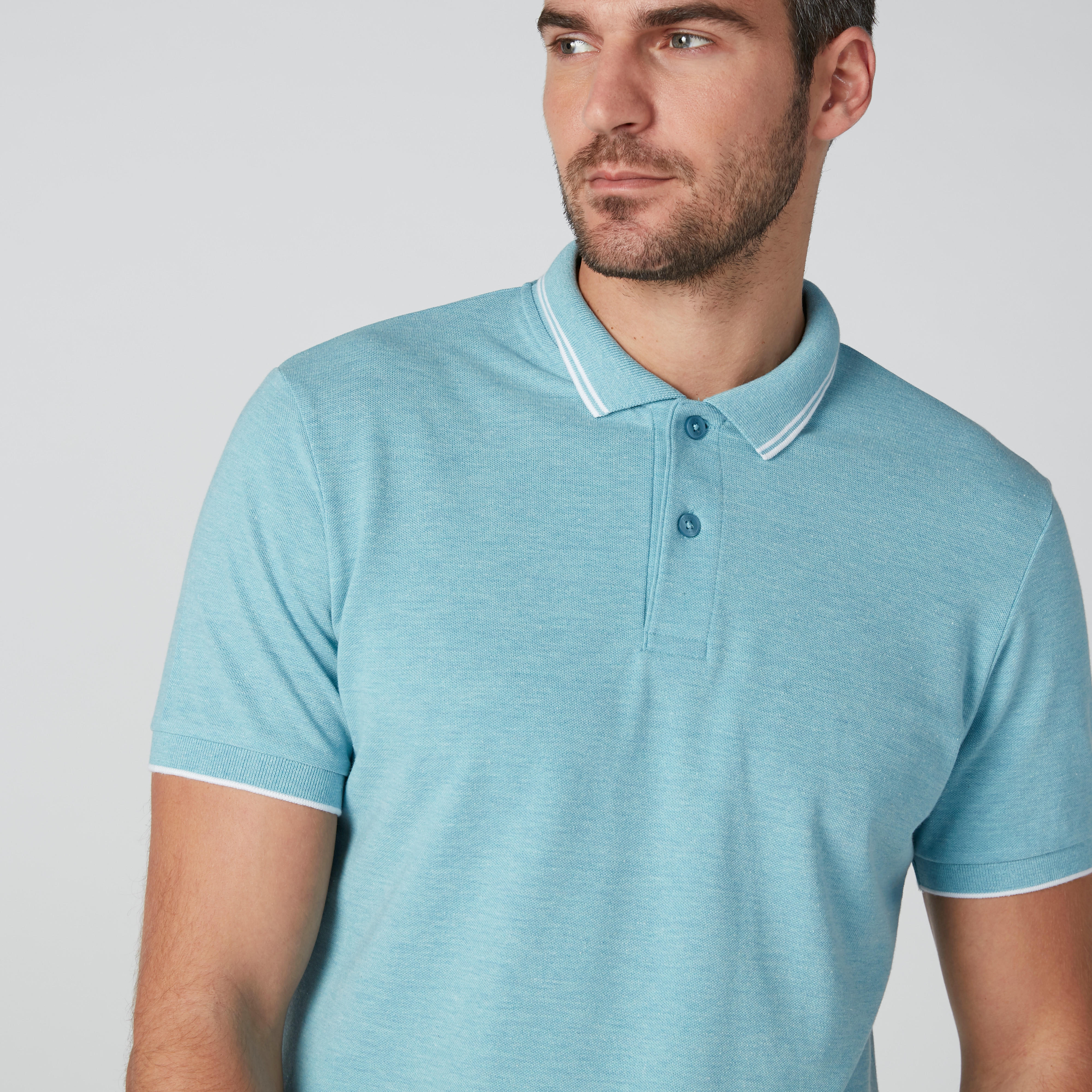 Polo Neck T-Shirt with Short Sleeves-men-clothing-tshirtsandpolos-polos-image-4