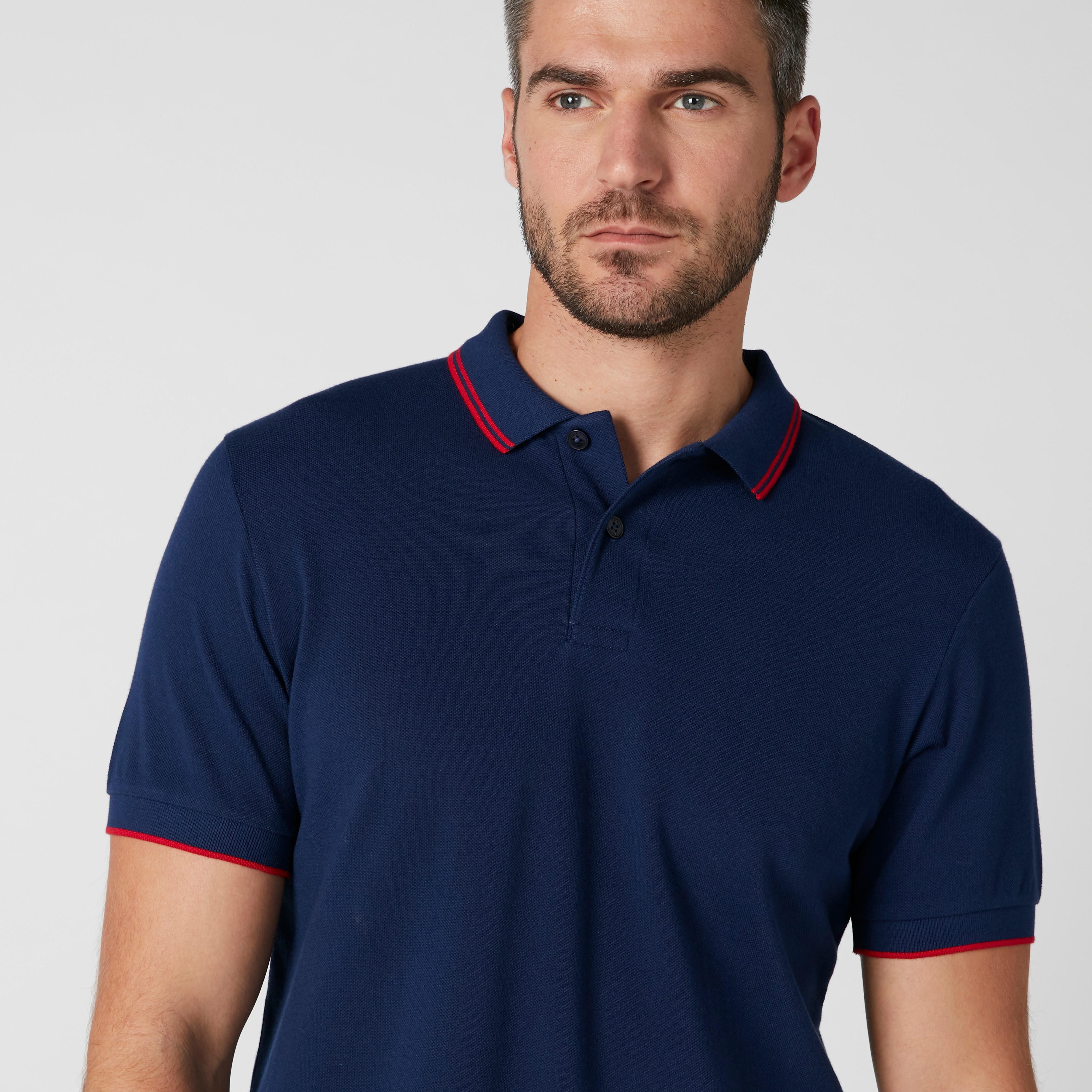 تيشيرت بقصّة عادية وياقة بولو وأكمام قصيرة-men-clothing-tshirtsandpolos-polos-image-4