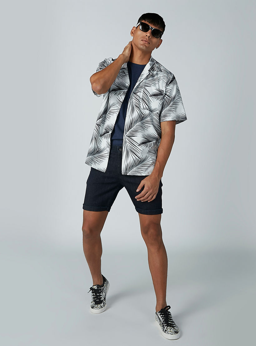تيشرت سادة بياقة مستديرة وأكمام قصيرة-men-clothing-tshirtsandpolos-tshirts-image-4