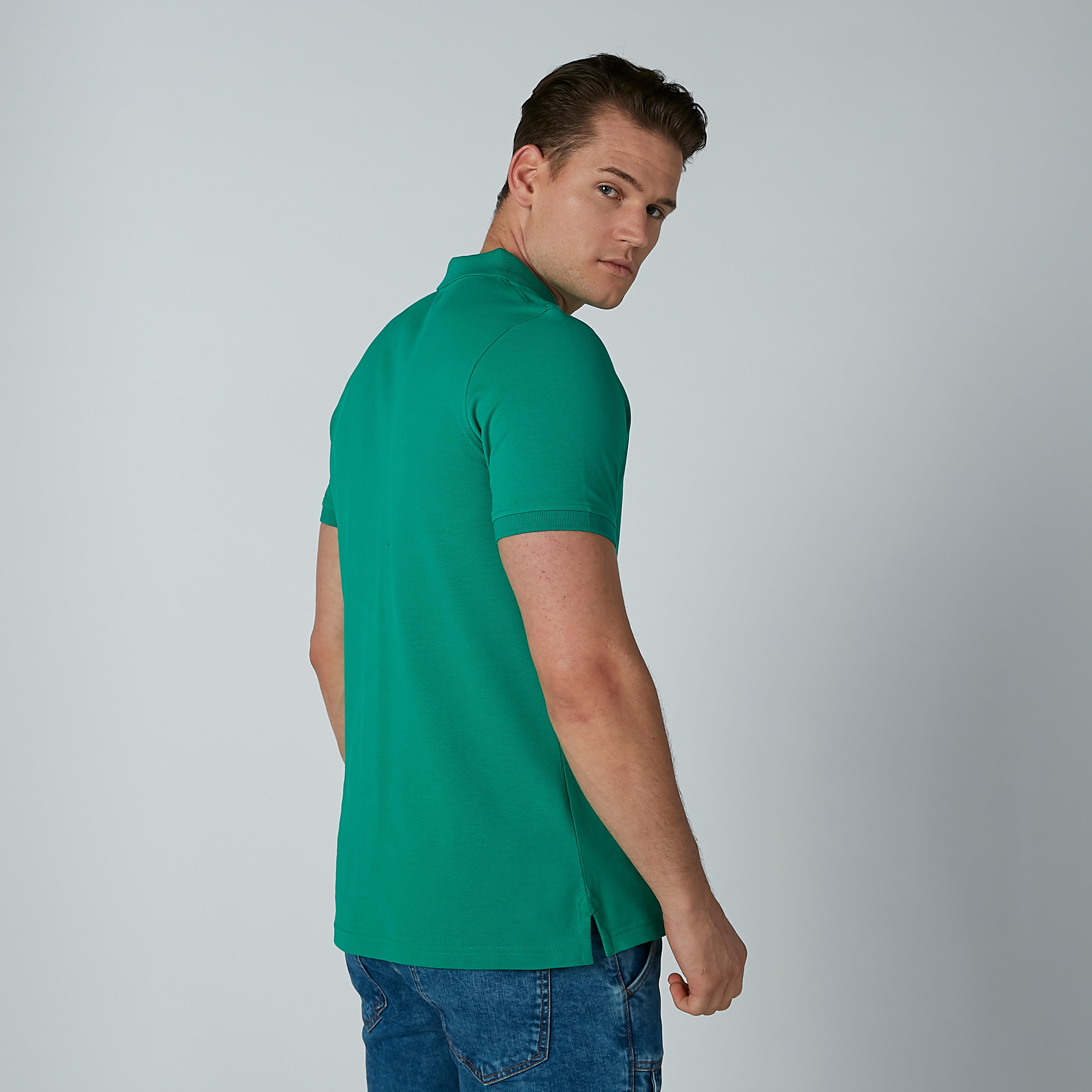 تيشيرت سادة بياقة بولو وأكمام قصيرة-men-clothing-tshirtsandpolos-polos-image-4