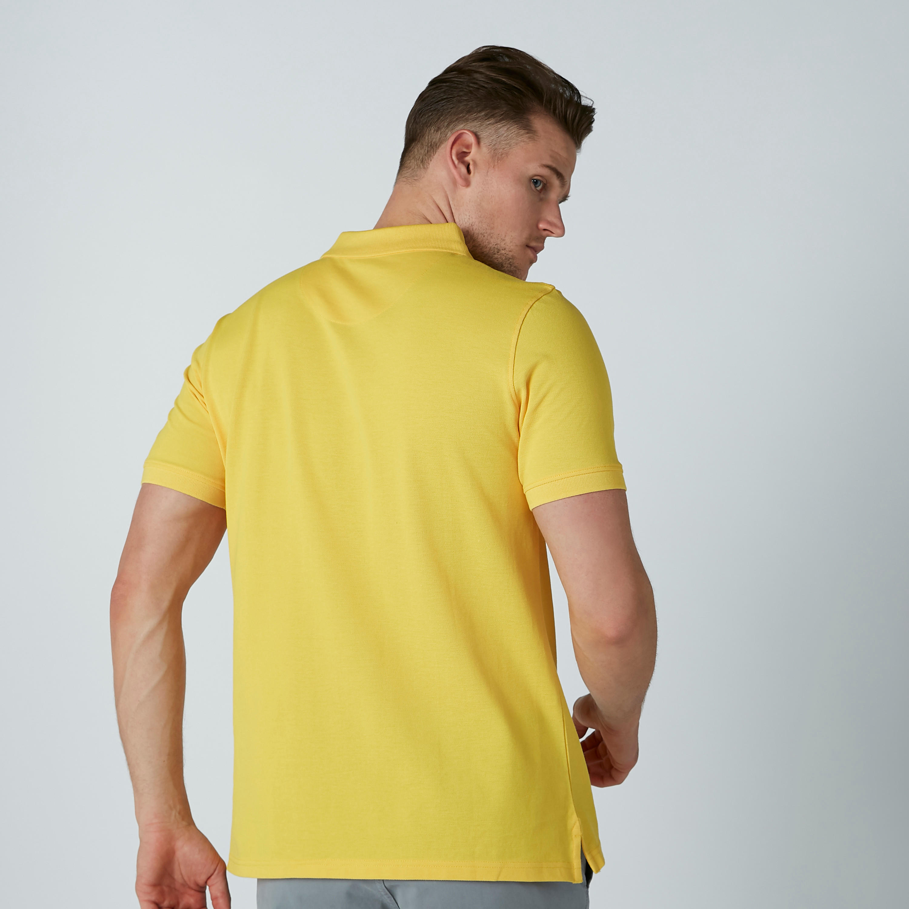 تيشرت سادة بياقة بولو وأكمام قصيرة-men-clothing-tshirtsandpolos-polos-image-4