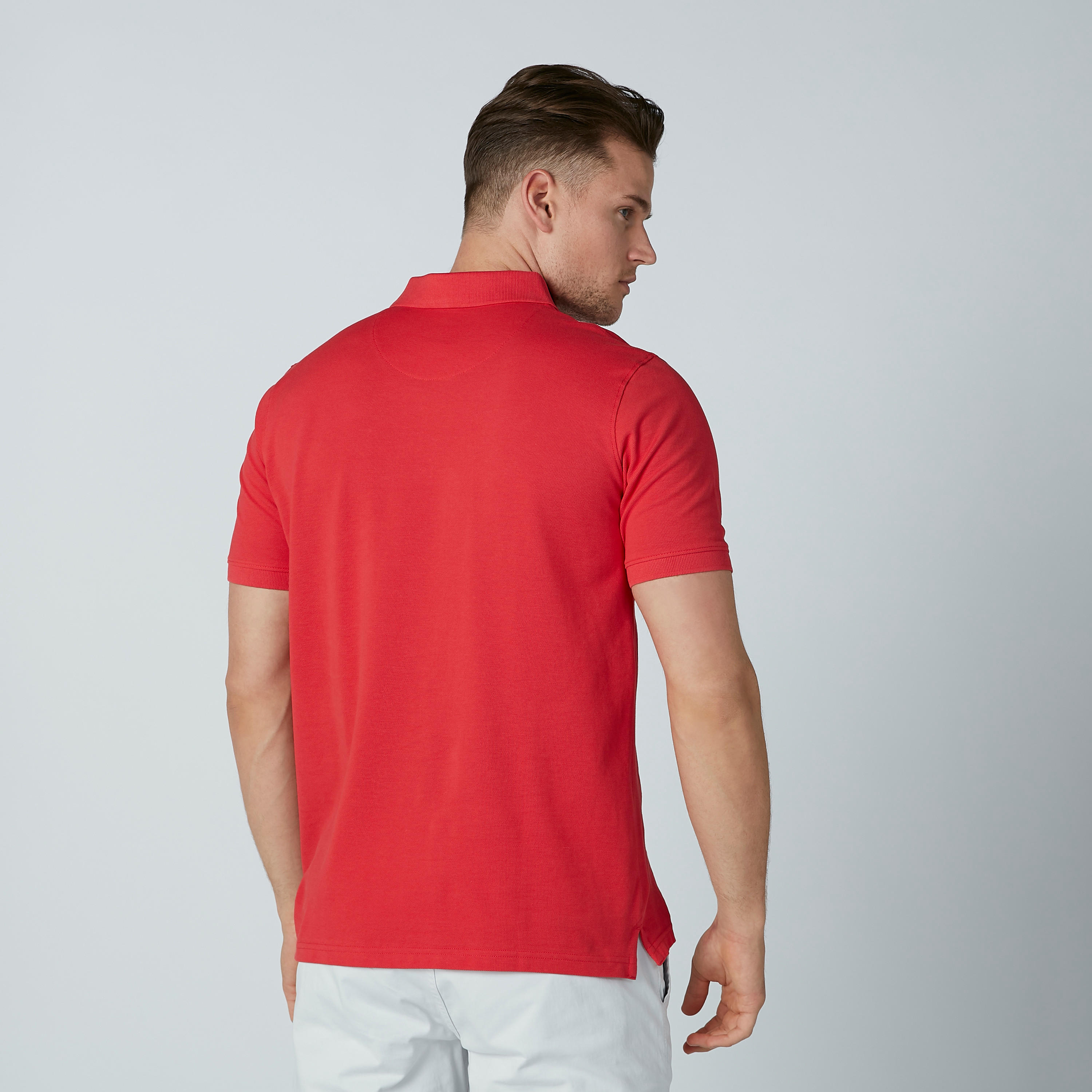 تيشرت سادة بياقة بولو وأكمام قصيرة-men-clothing-tshirtsandpolos-polos-image-4