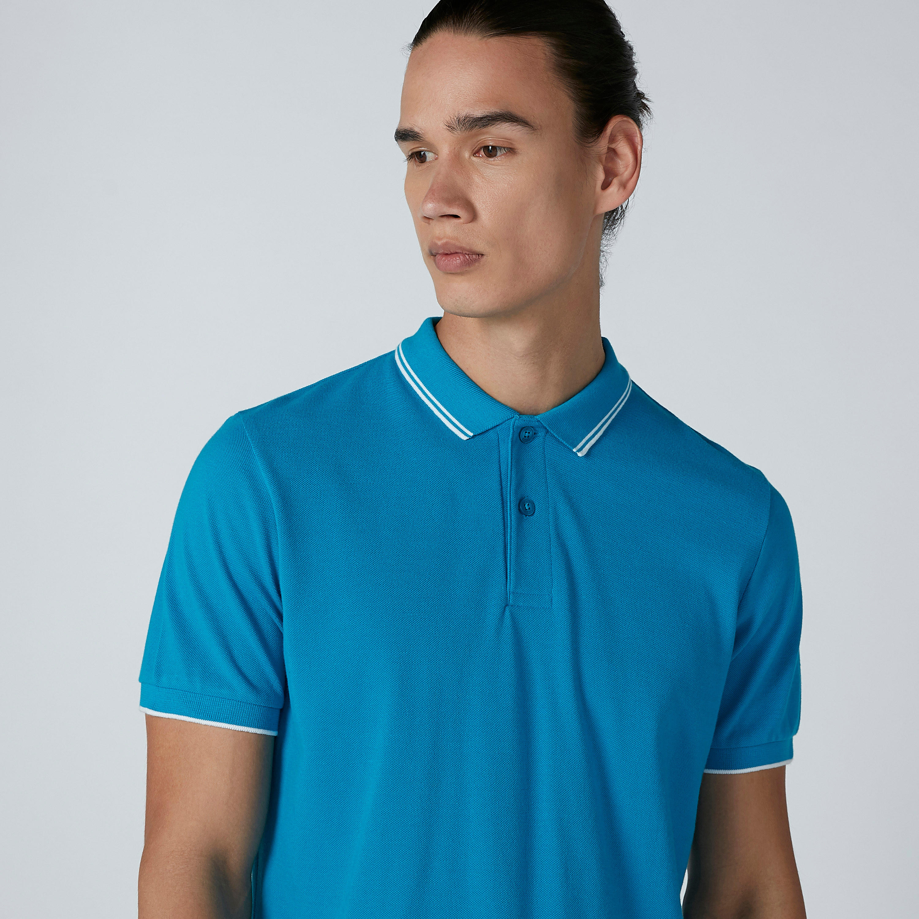 تيشيرت سادة بياقة بولو وأكمام قصيرة-men-clothing-tshirtsandpolos-polos-image-2