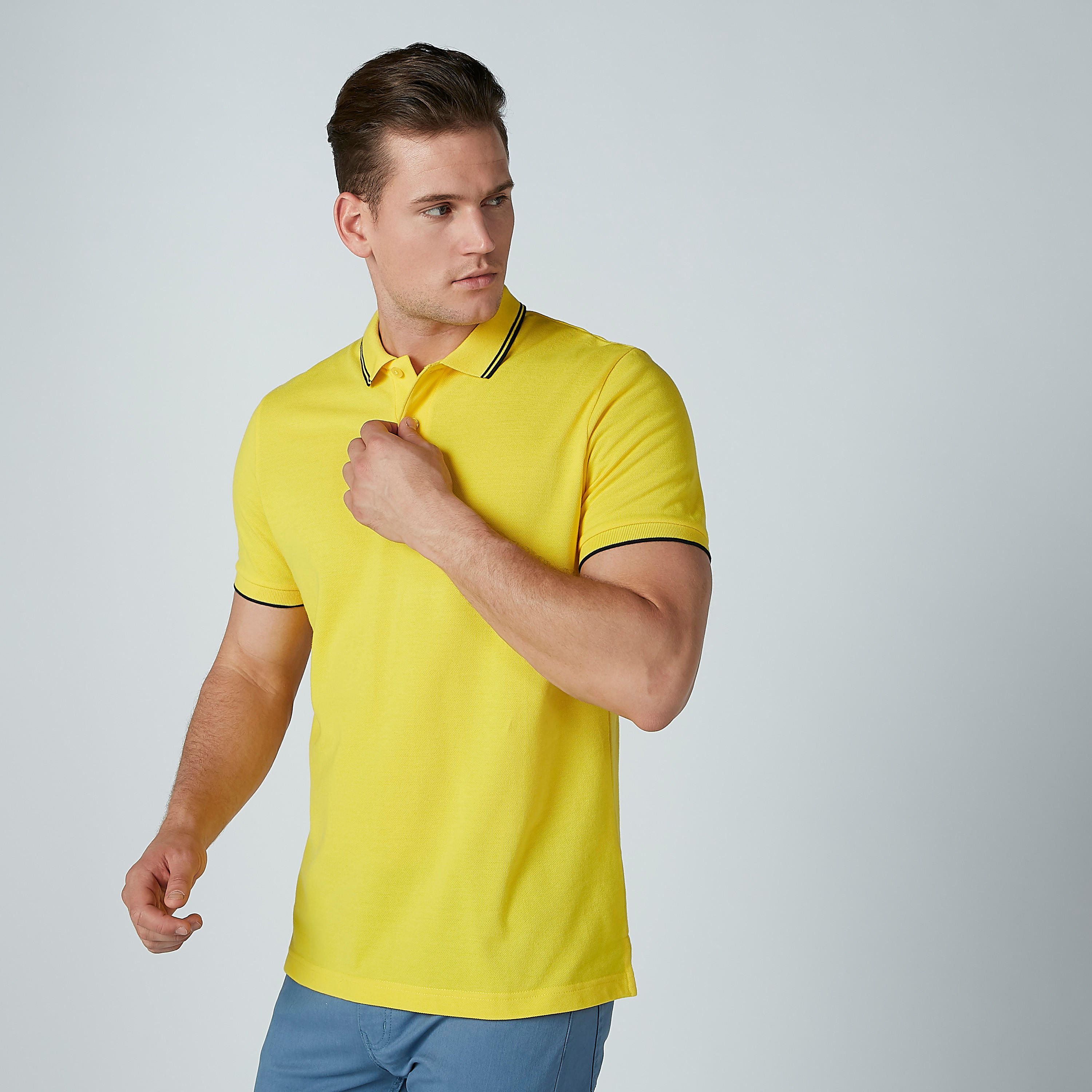 تيشيرت سادة بياقة بولو-men-clothing-tshirtsandpolos-polos-image-1