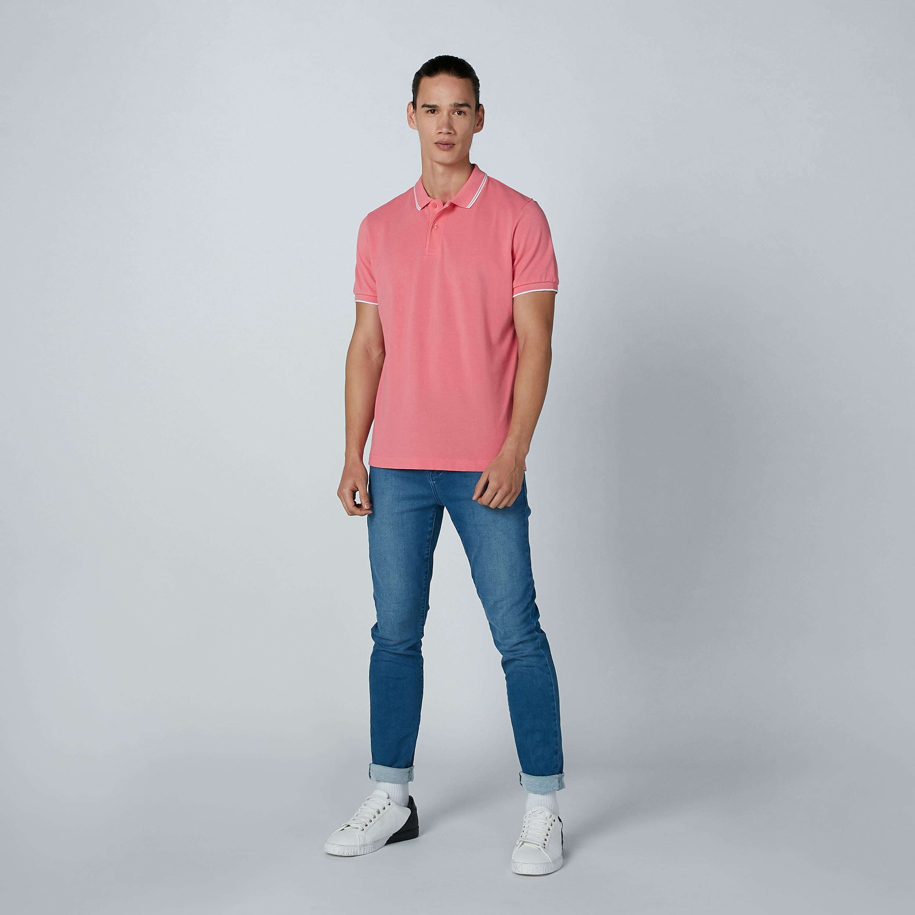 تيشيرت بياقة بولو وأكمام قصيرة-men-clothing-tshirtsandpolos-polos-image-1