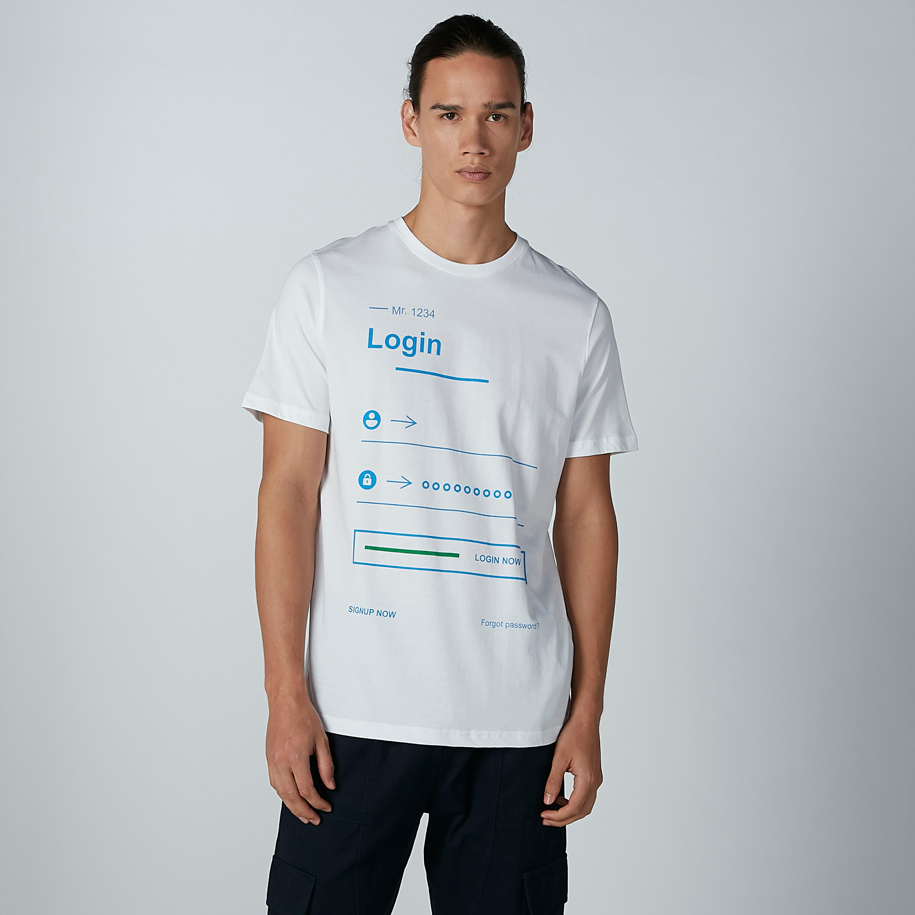 تيشيرت مستدام بياقة ضيّقة وأكمام قصيرة وطبعات -men-clothing-tshirtsandpolos-tshirts-image-1