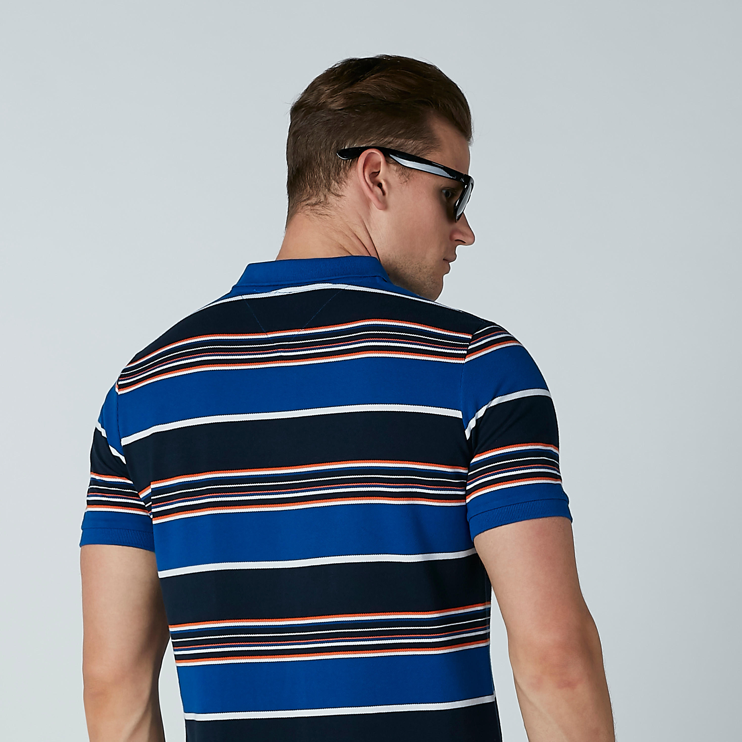 تيشيرت مقلّم بياقة بولو وأكمام قصيرة-men-clothing-tshirtsandpolos-polos-image-3