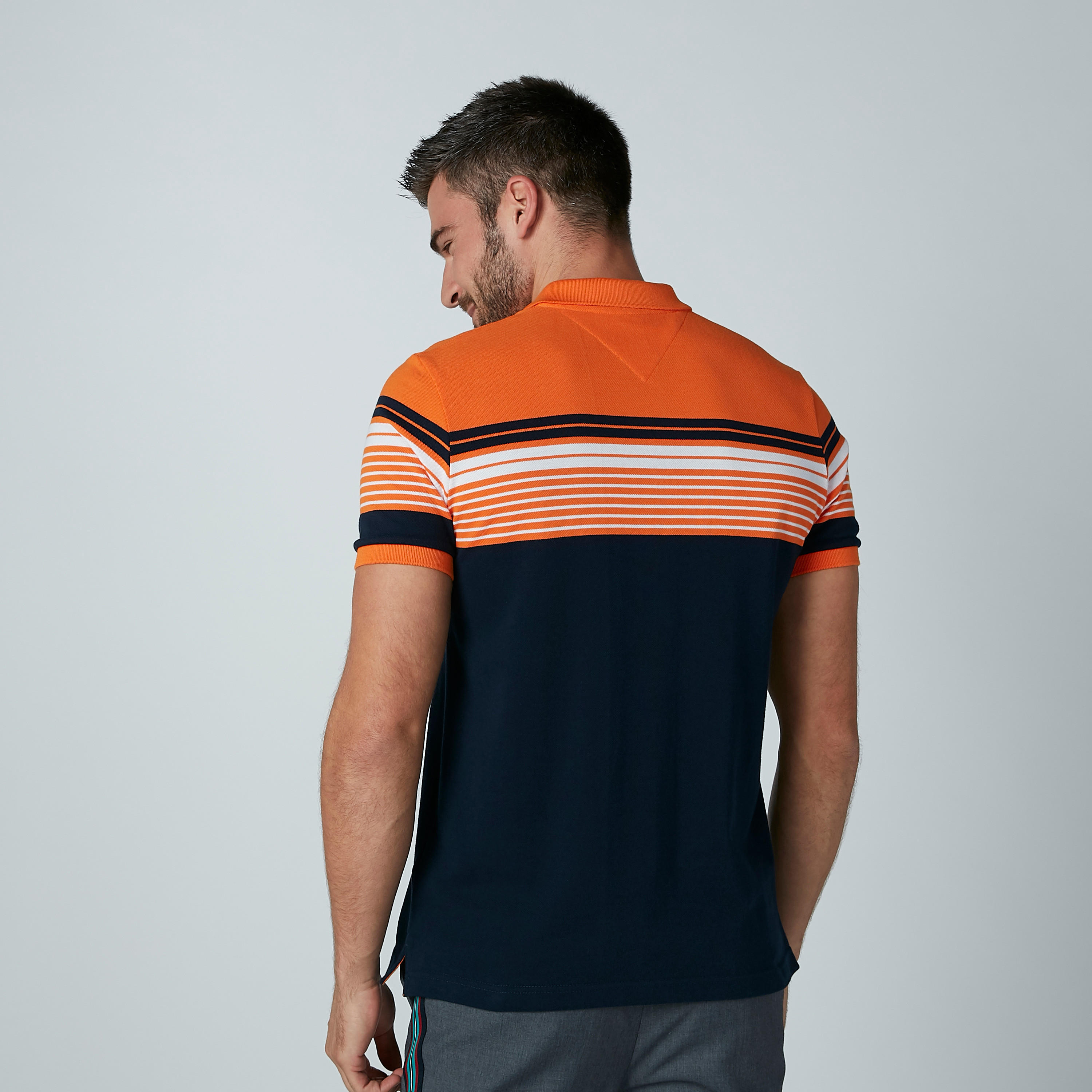 تيشيرت مقلّم بياقة بولو وأكمام قصيرة-men-clothing-tshirtsandpolos-polos-image-4