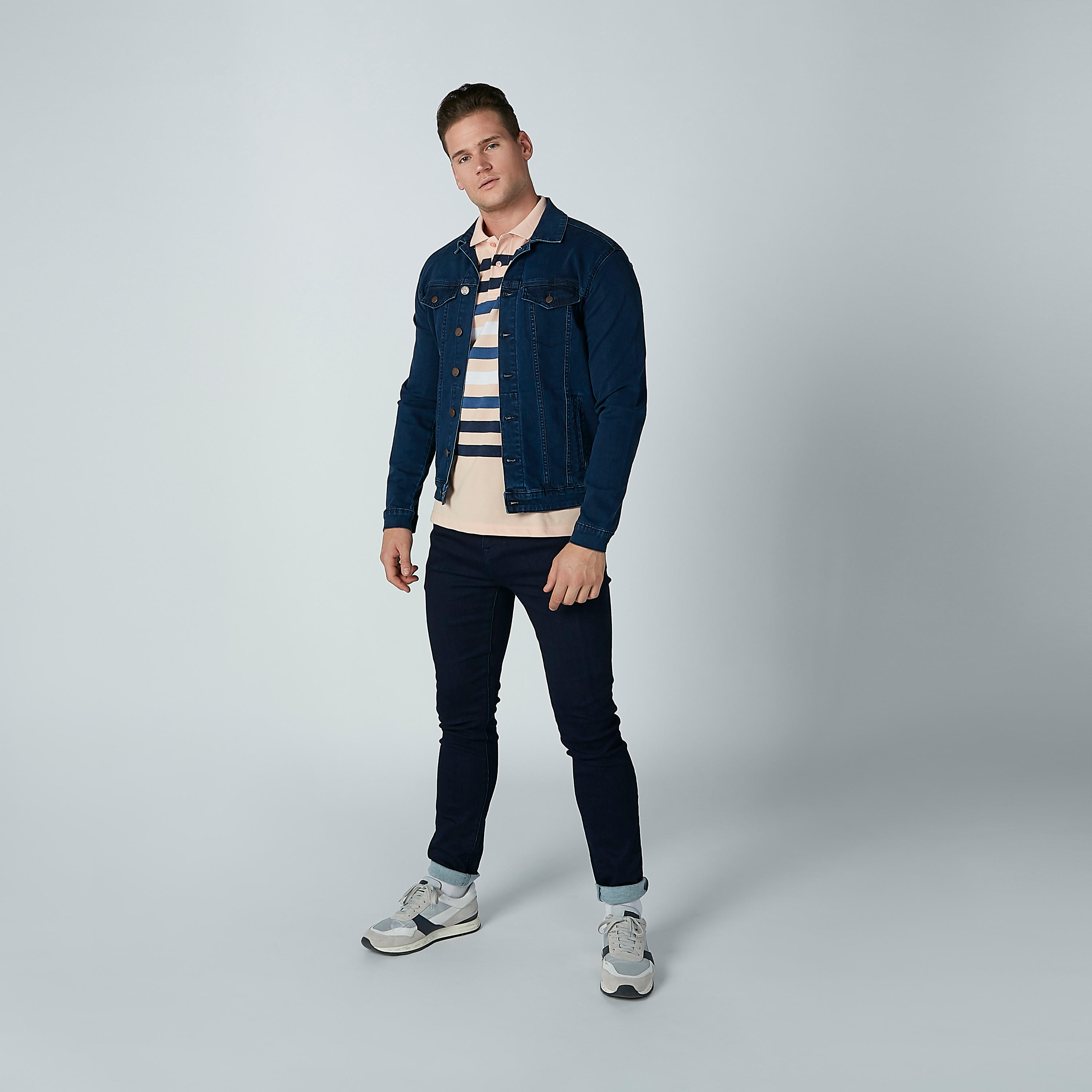 تيشيرت مستدام بولو مقلّم -men-clothing-tshirtsandpolos-polos-image-2