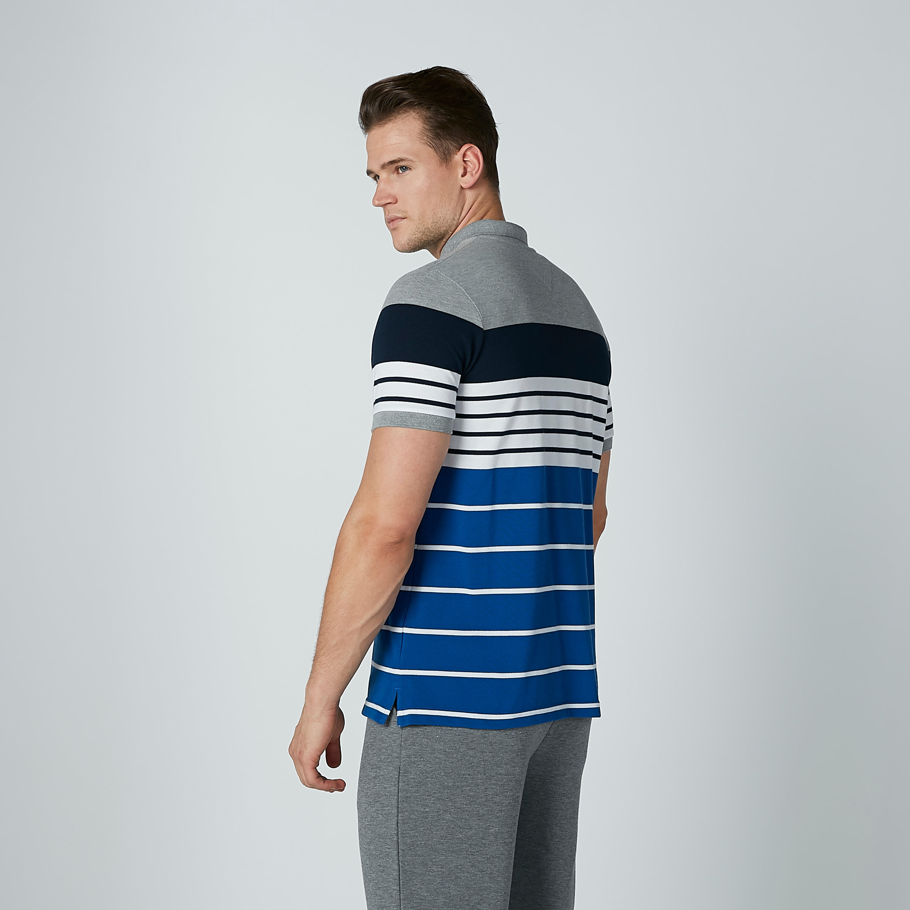 تيشيرت مقلّم بياقة بولو وأكمام قصيرة-men-clothing-tshirtsandpolos-polos-image-4