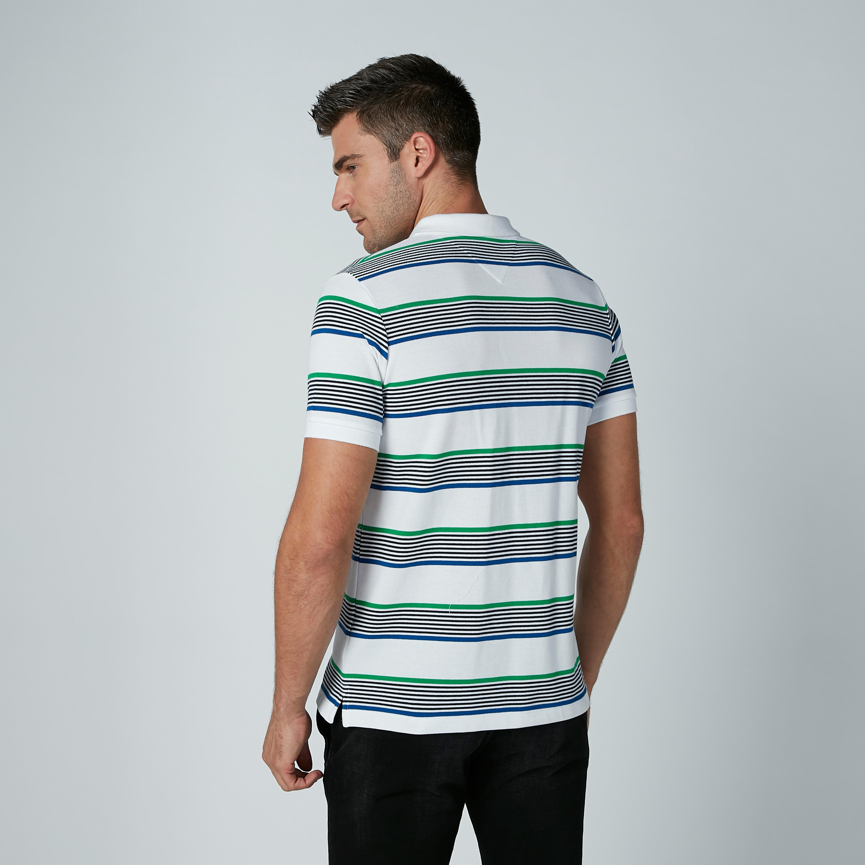 تيشيرت مقلّم بياقة بولو وأكمام قصيرة-men-clothing-tshirtsandpolos-polos-image-4