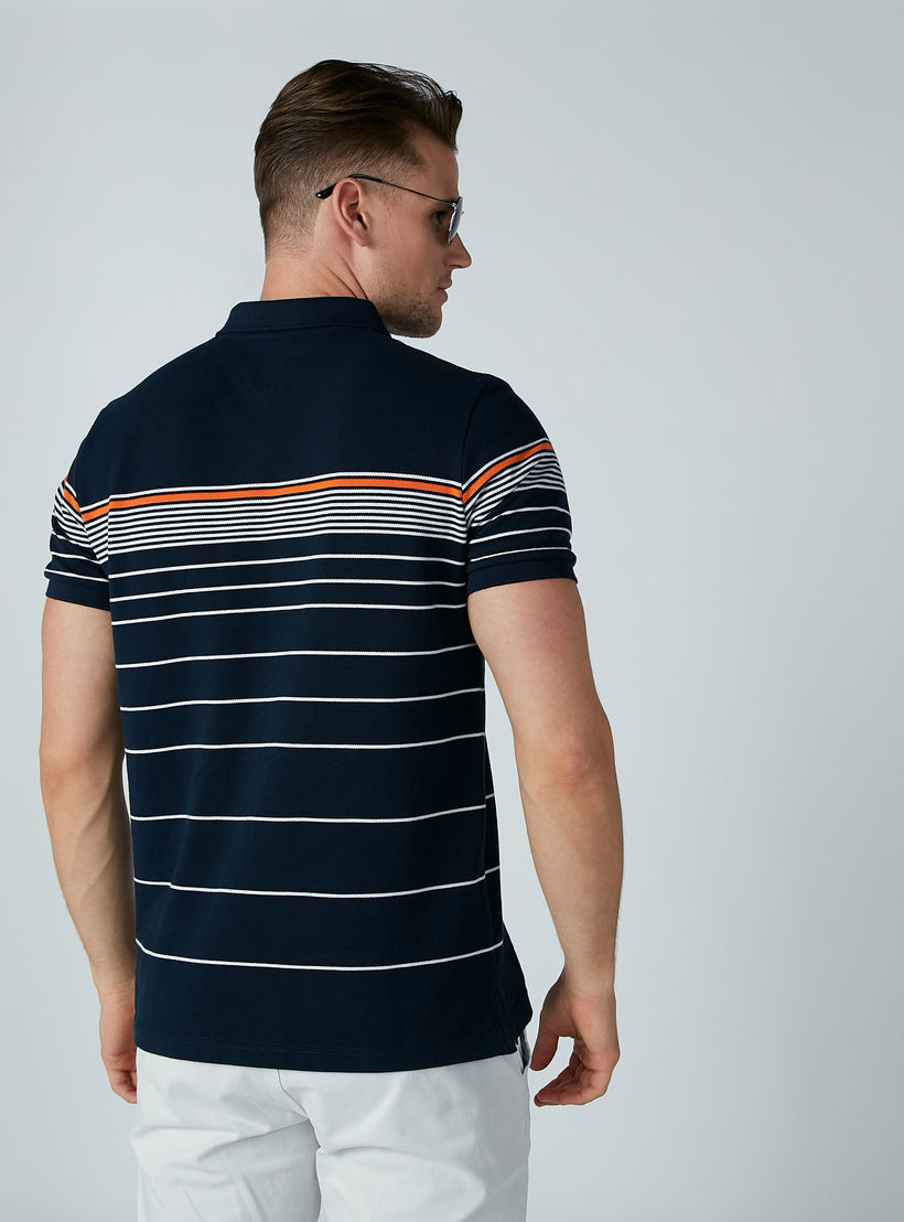 تيشيرت مقلّم بياقة بولو وأكمام قصيرة-men-clothing-tshirtsandpolos-polos-image-4